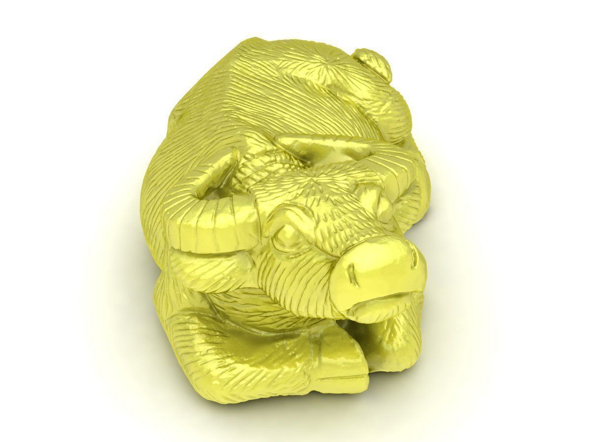 24k zodiac buffalo 3960 3D print model_5