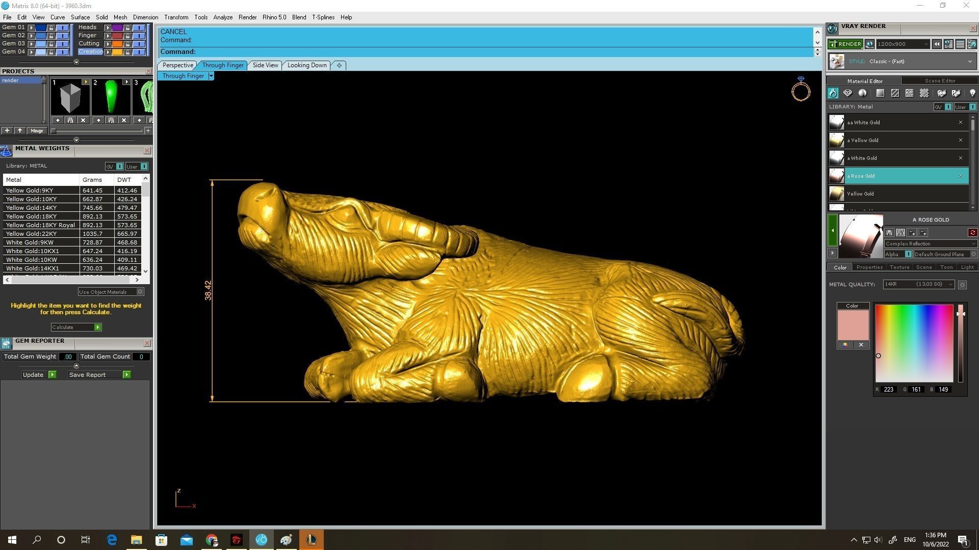 24k zodiac buffalo 3960 3D print model_3