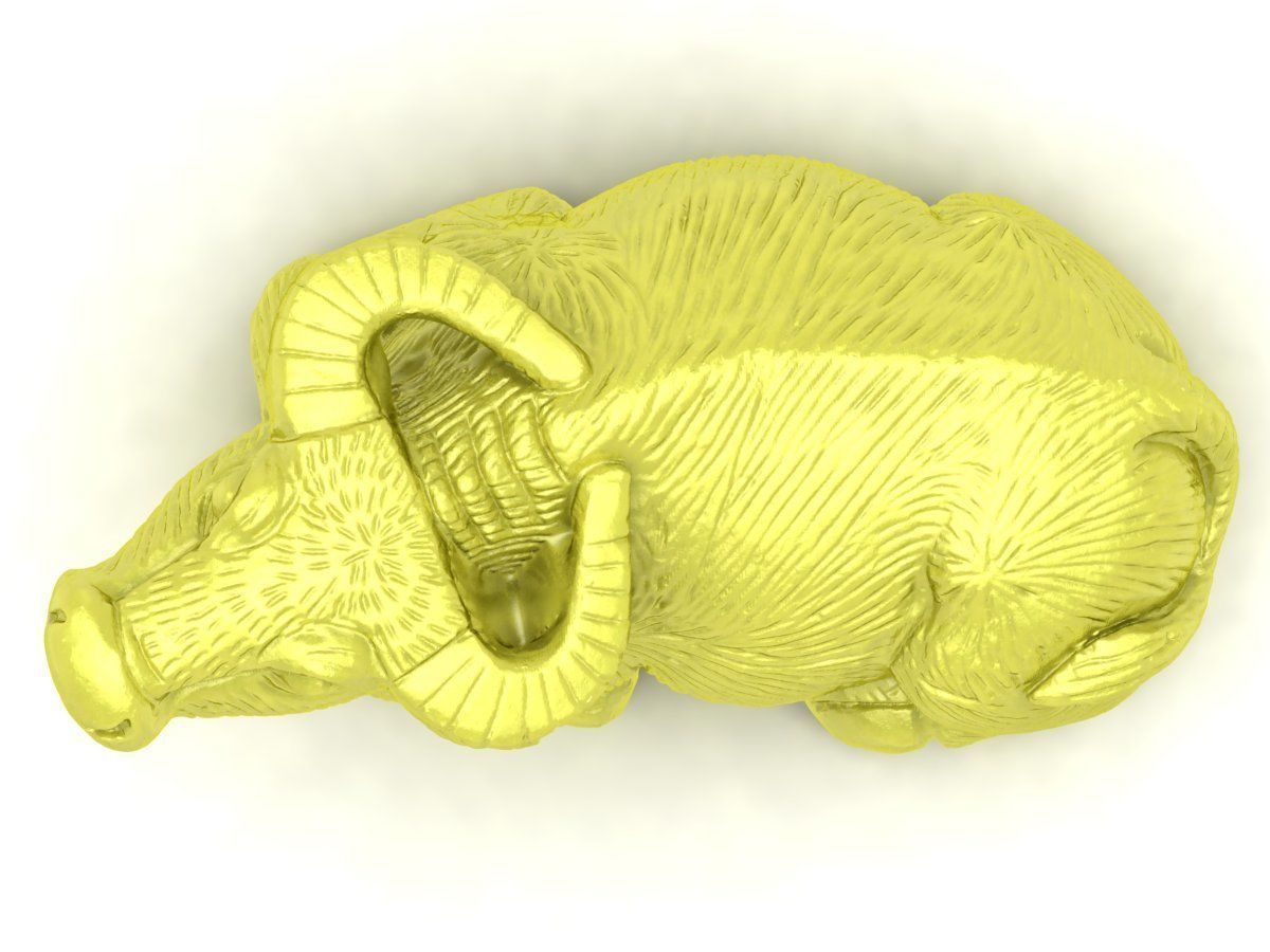 24k zodiac buffalo 3960 3D print model_4