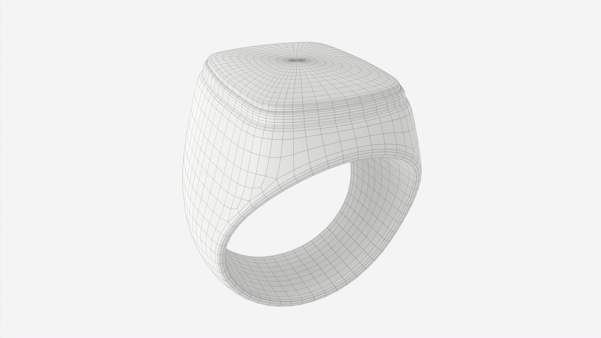 Gold Ring with Stone Jewelry 09 3D model_5