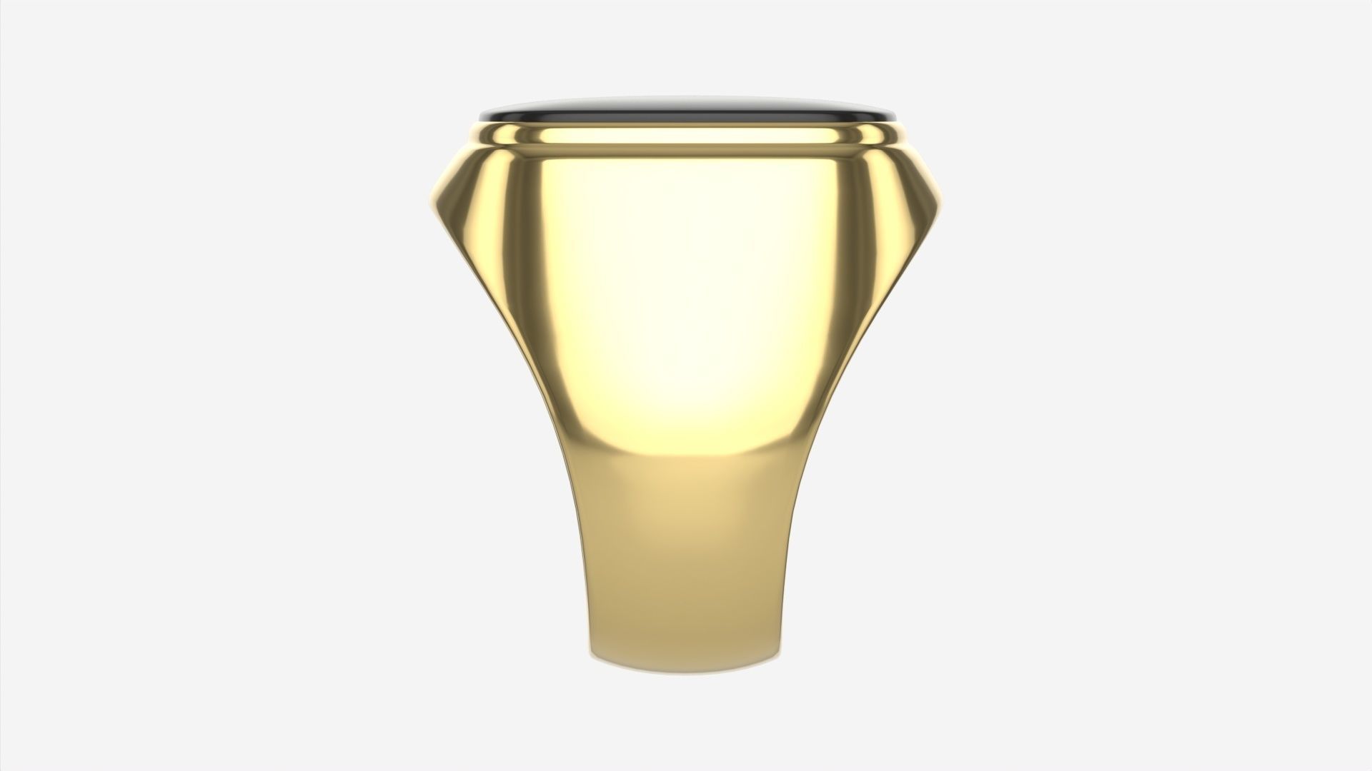 Gold Ring with Stone Jewelry 09 3D model_4