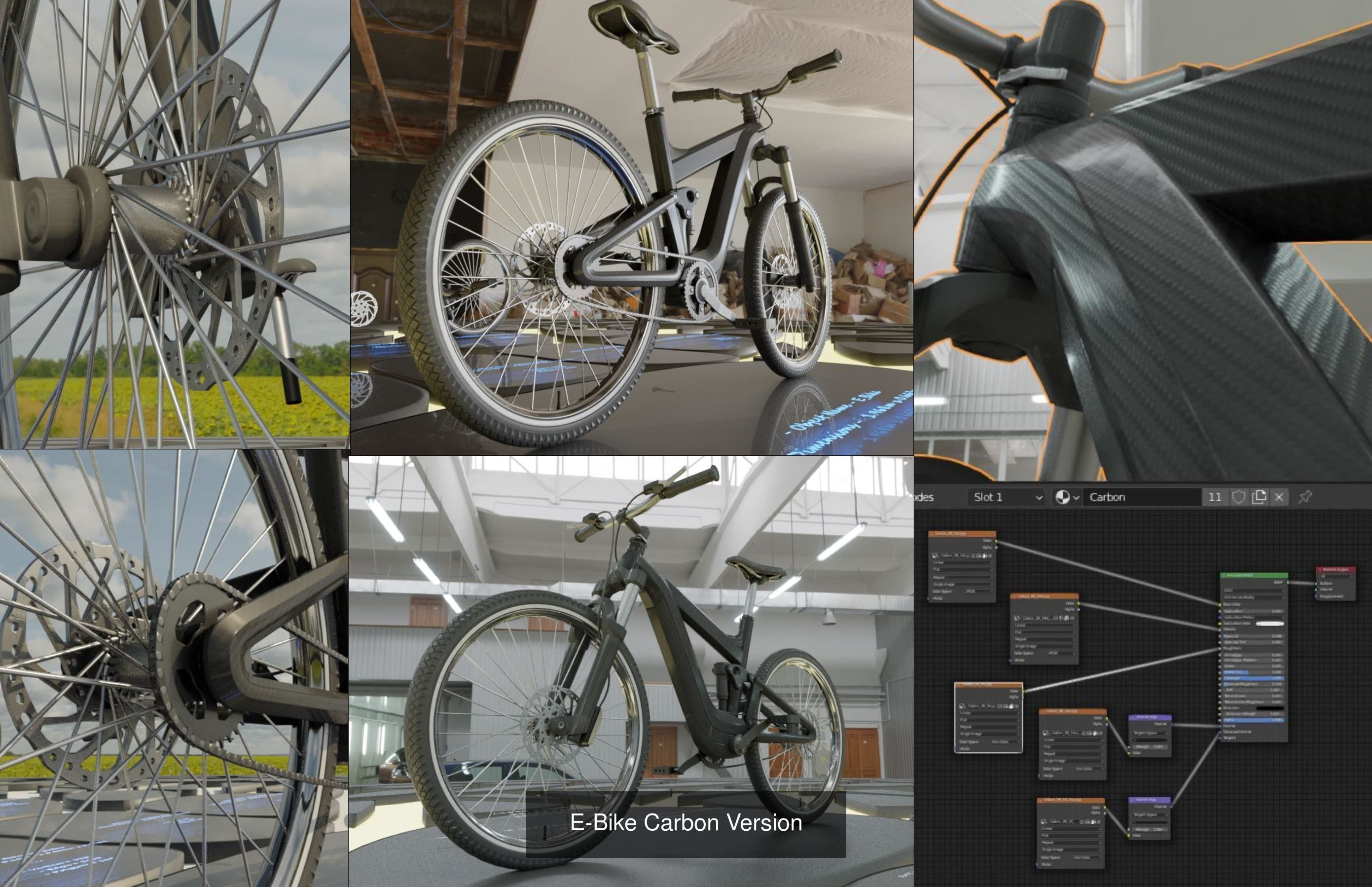 E-Bikes e-bike 3D Model Collection_5