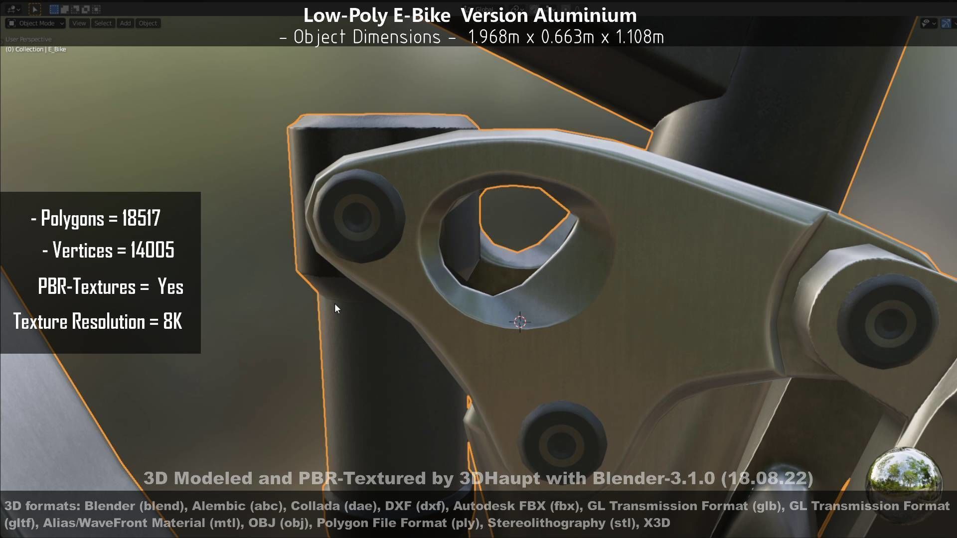 E-Bikes e-bike 3D Model Collection_57