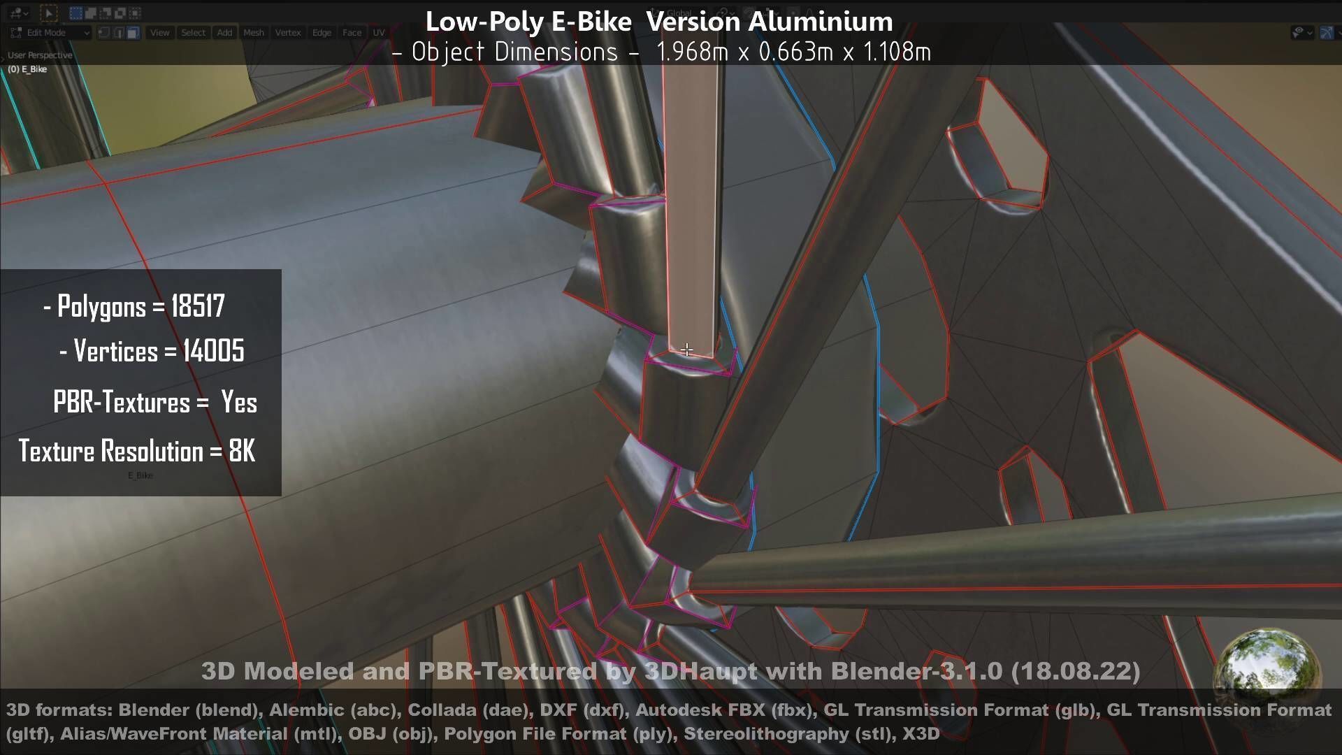 E-Bikes e-bike 3D Model Collection_72