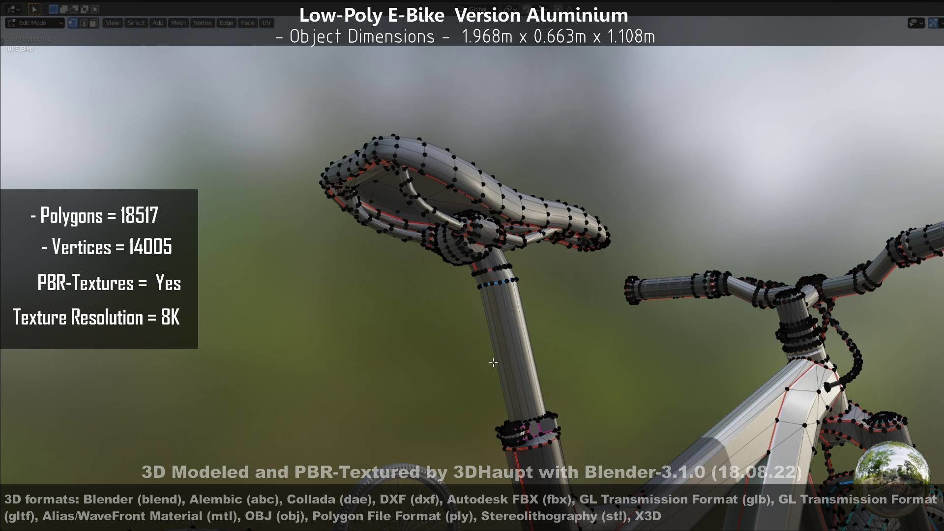 E-Bikes e-bike 3D Model Collection_46