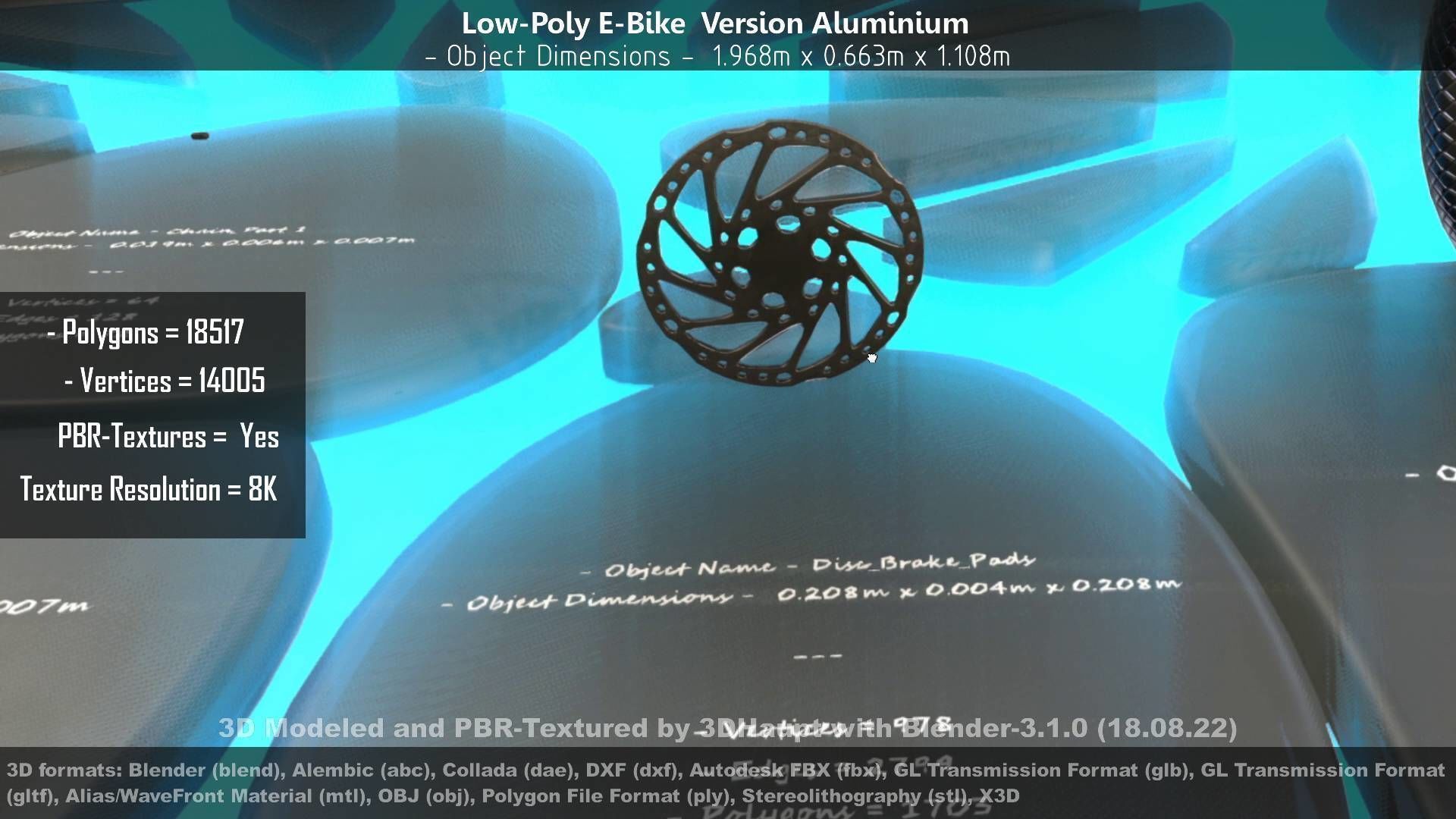 E-Bikes e-bike 3D Model Collection_85