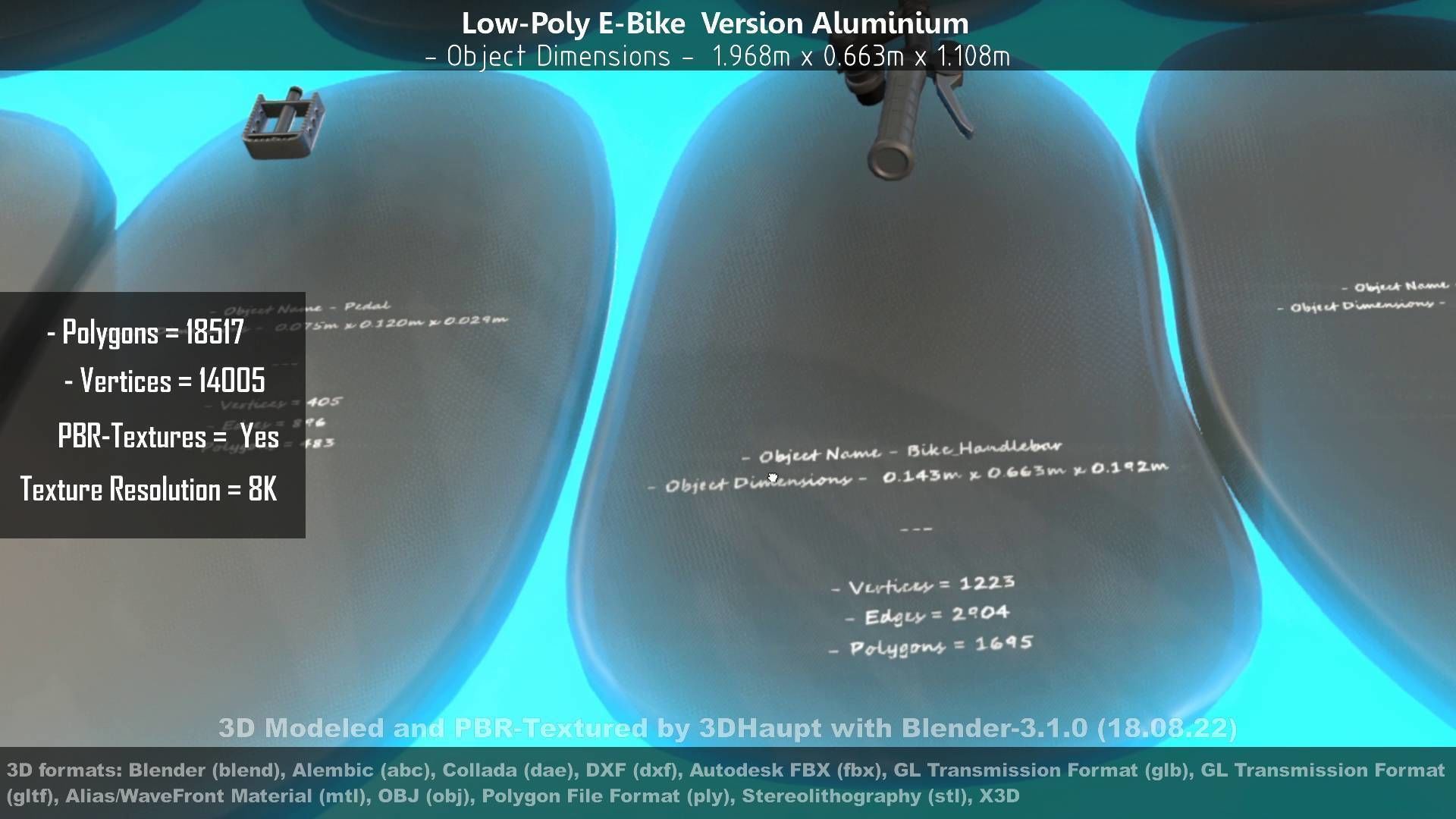 E-Bikes e-bike 3D Model Collection_79