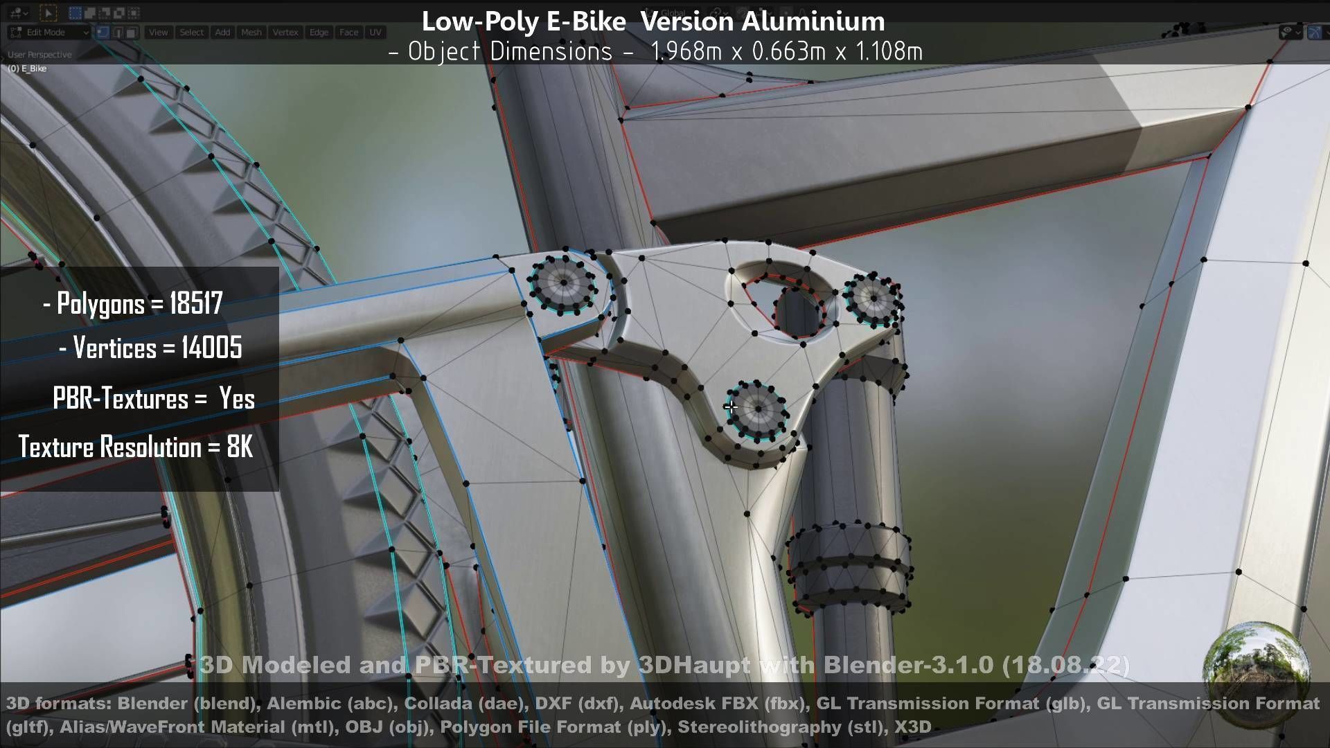 E-Bikes e-bike 3D Model Collection_45