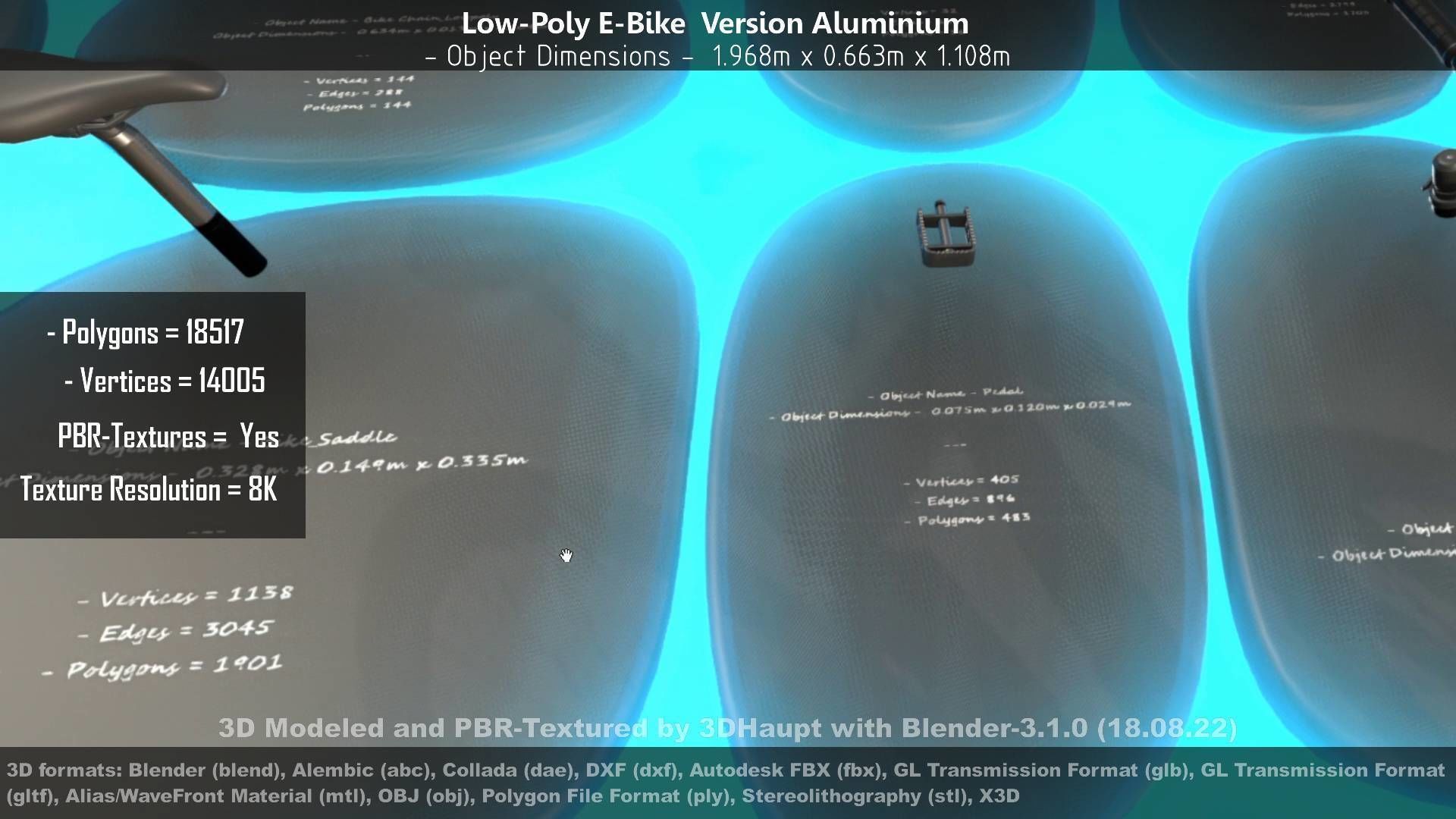 E-Bikes e-bike 3D Model Collection_75
