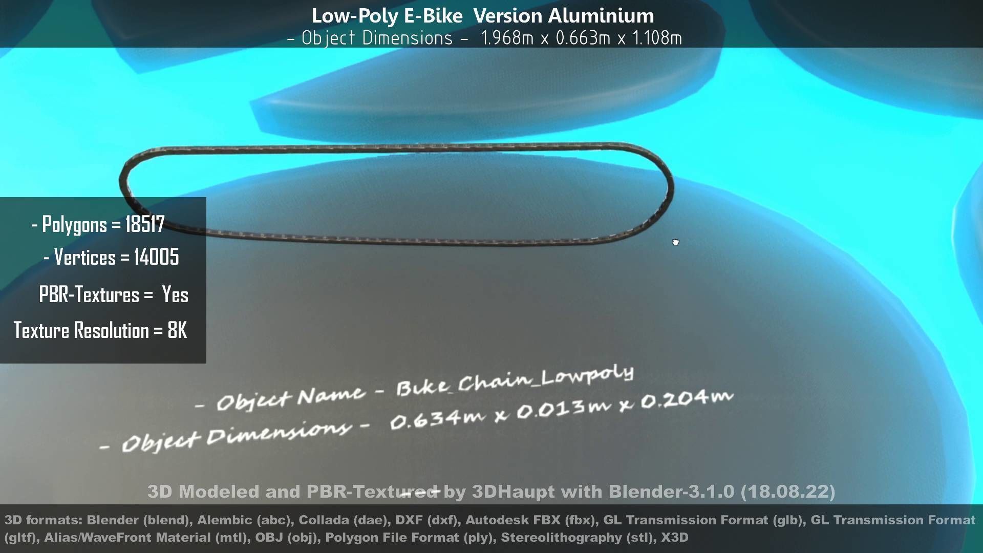 E-Bikes e-bike 3D Model Collection_20