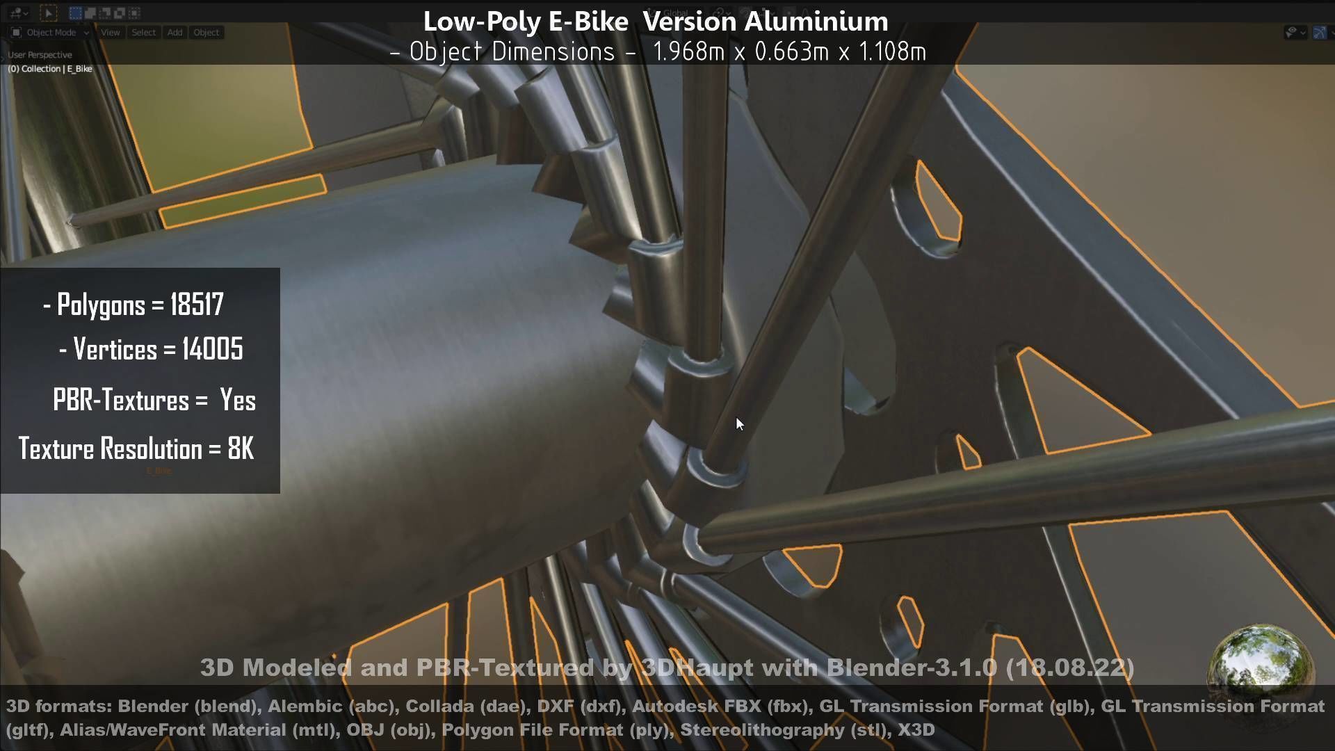 E-Bikes e-bike 3D Model Collection_104