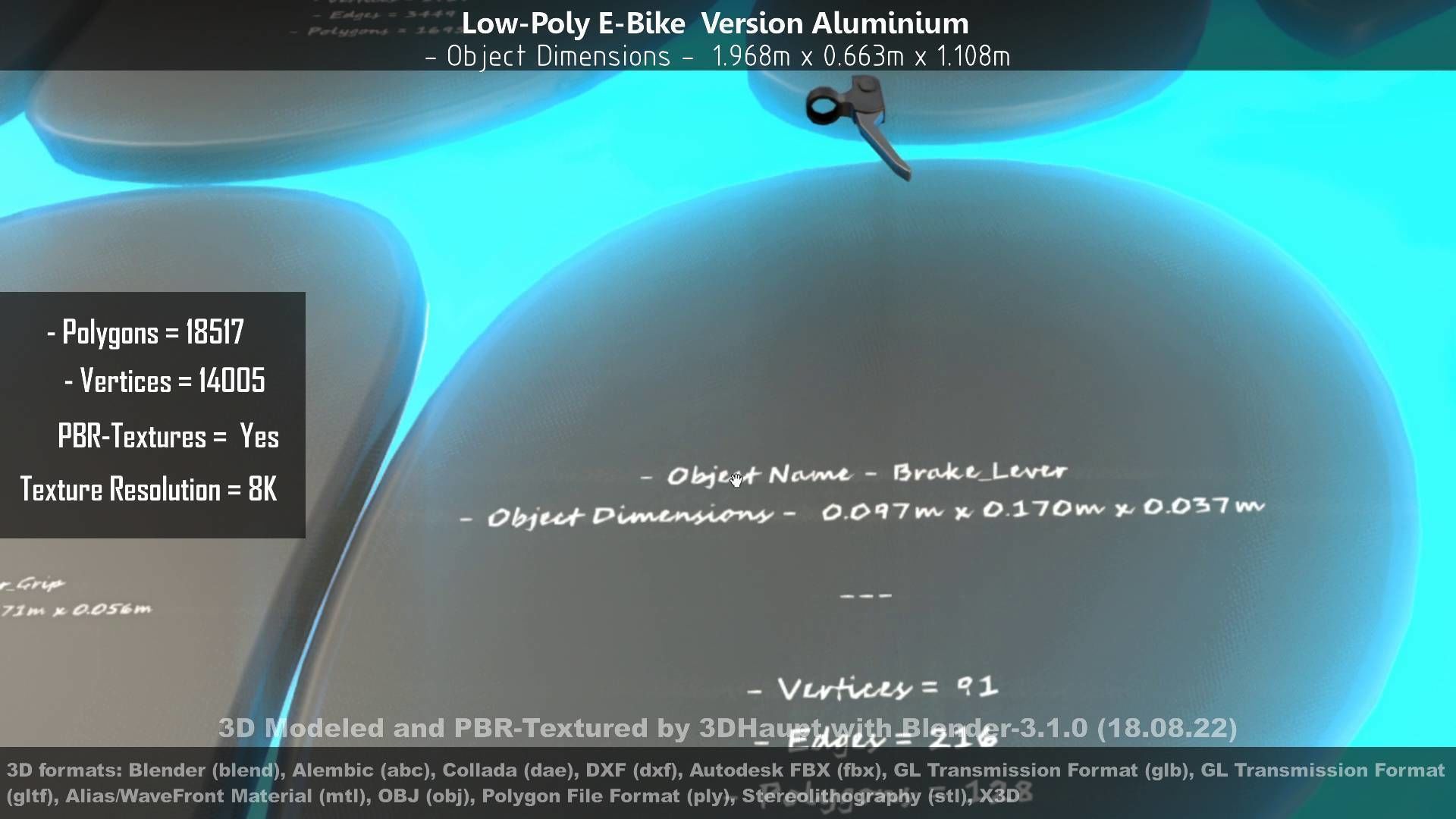 E-Bikes e-bike 3D Model Collection_97