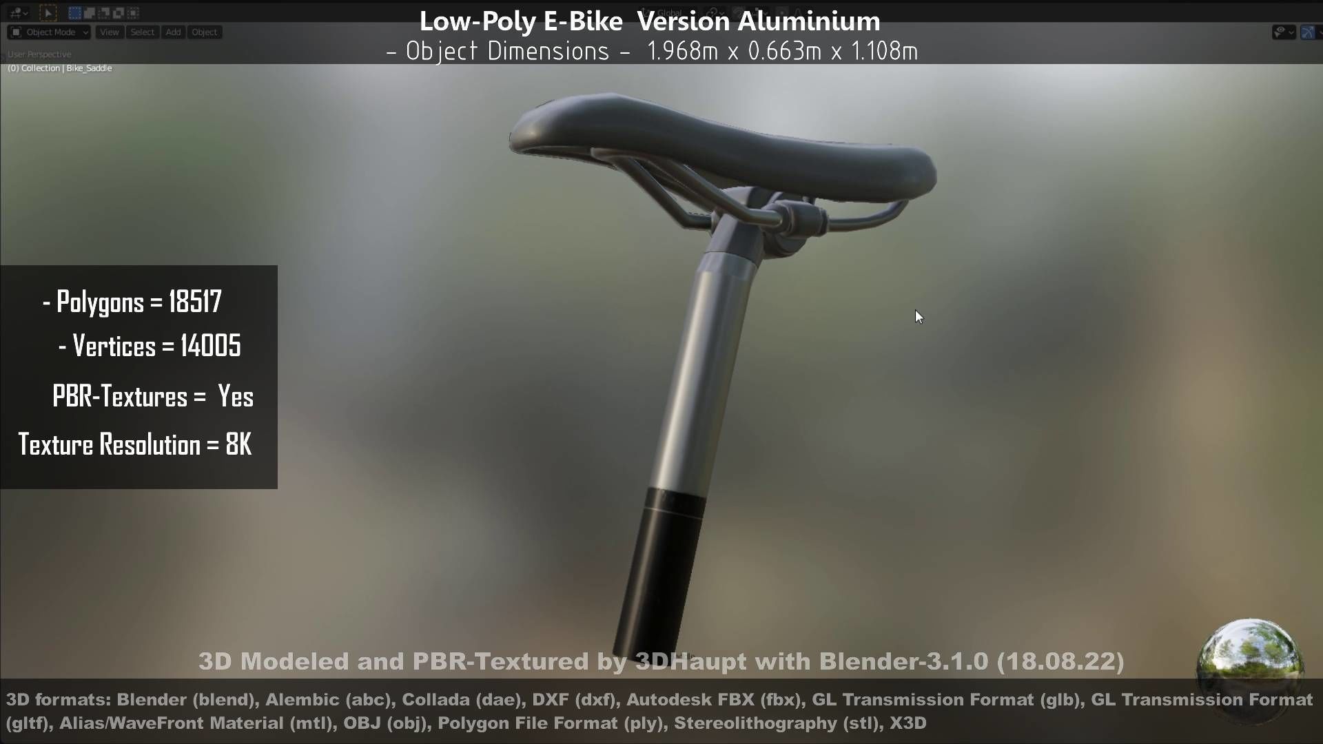 E-Bikes e-bike 3D Model Collection_64