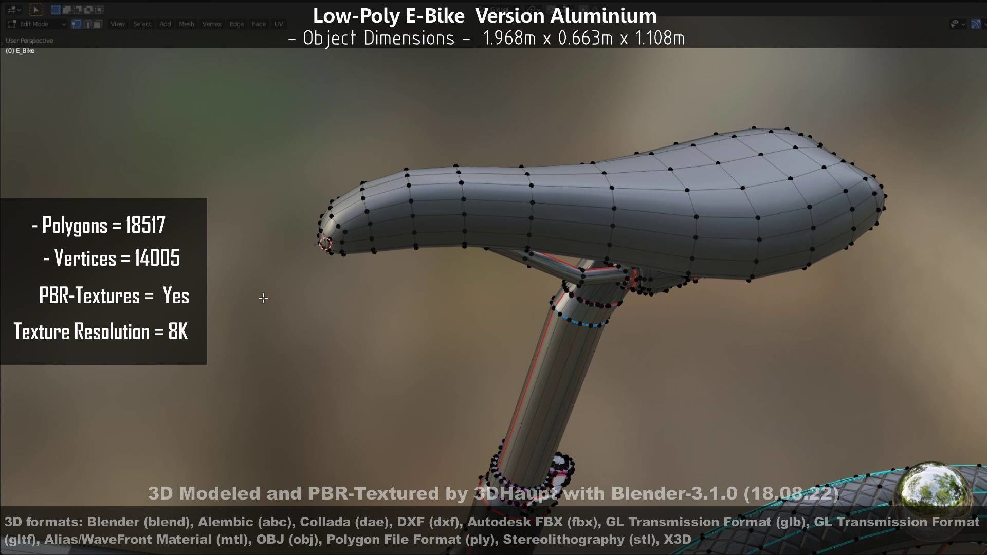 E-Bikes e-bike 3D Model Collection_66