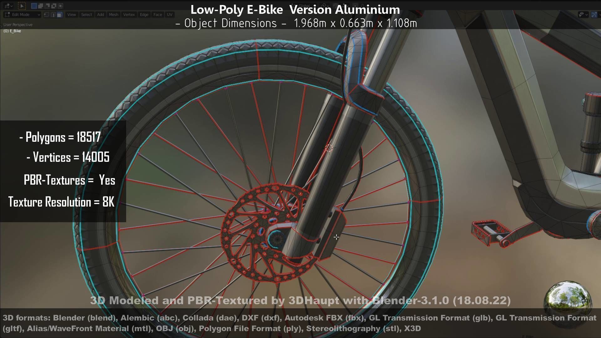 E-Bikes e-bike 3D Model Collection_56