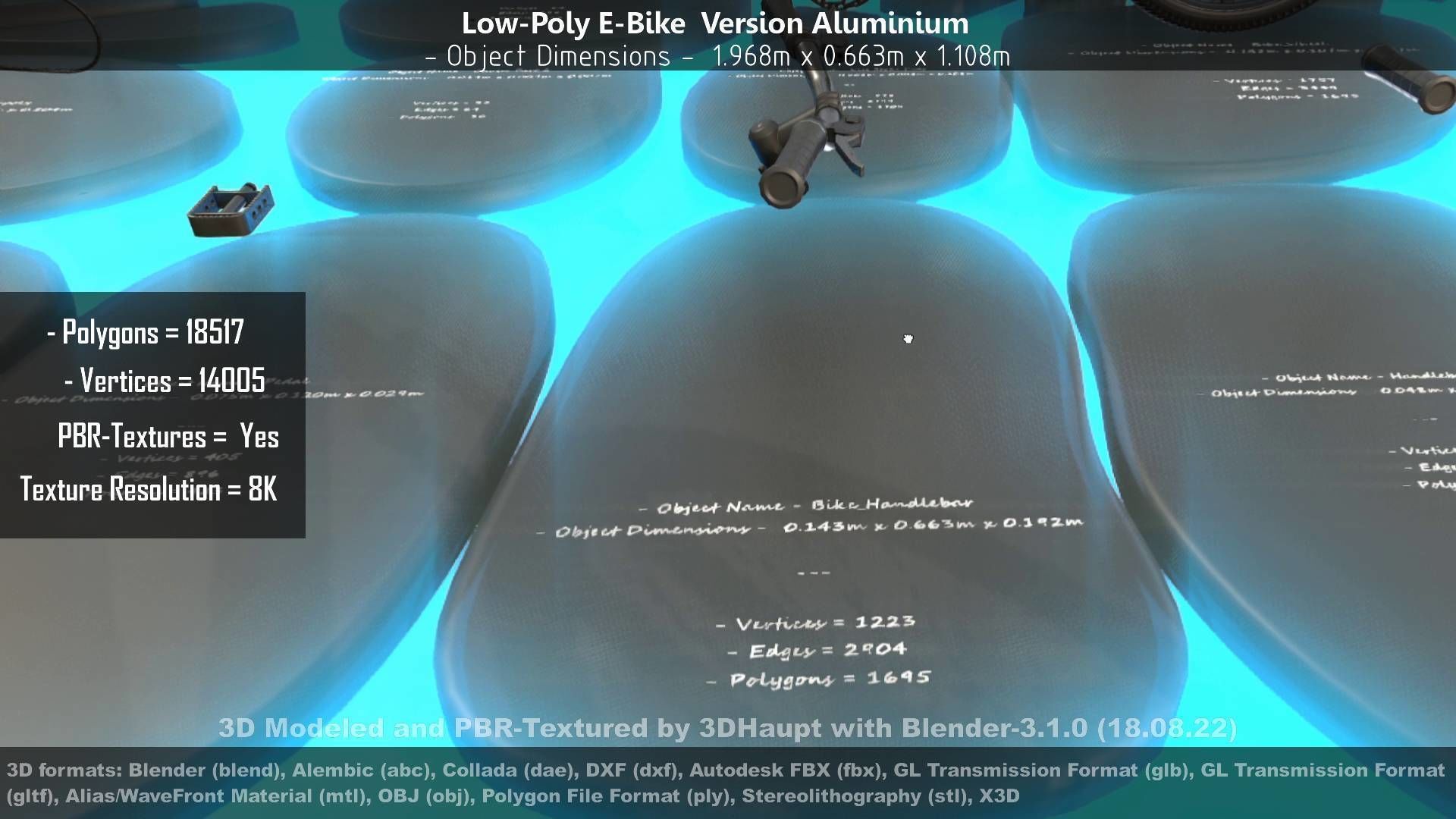 E-Bikes e-bike 3D Model Collection_77