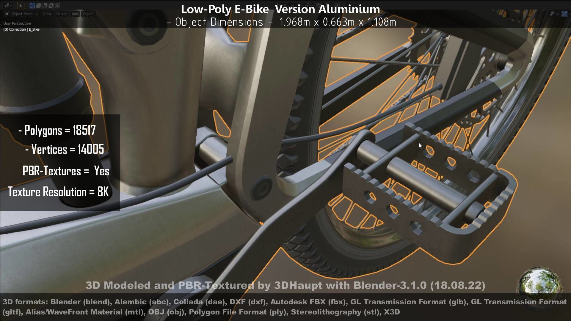 E-Bikes e-bike 3D Model Collection_108