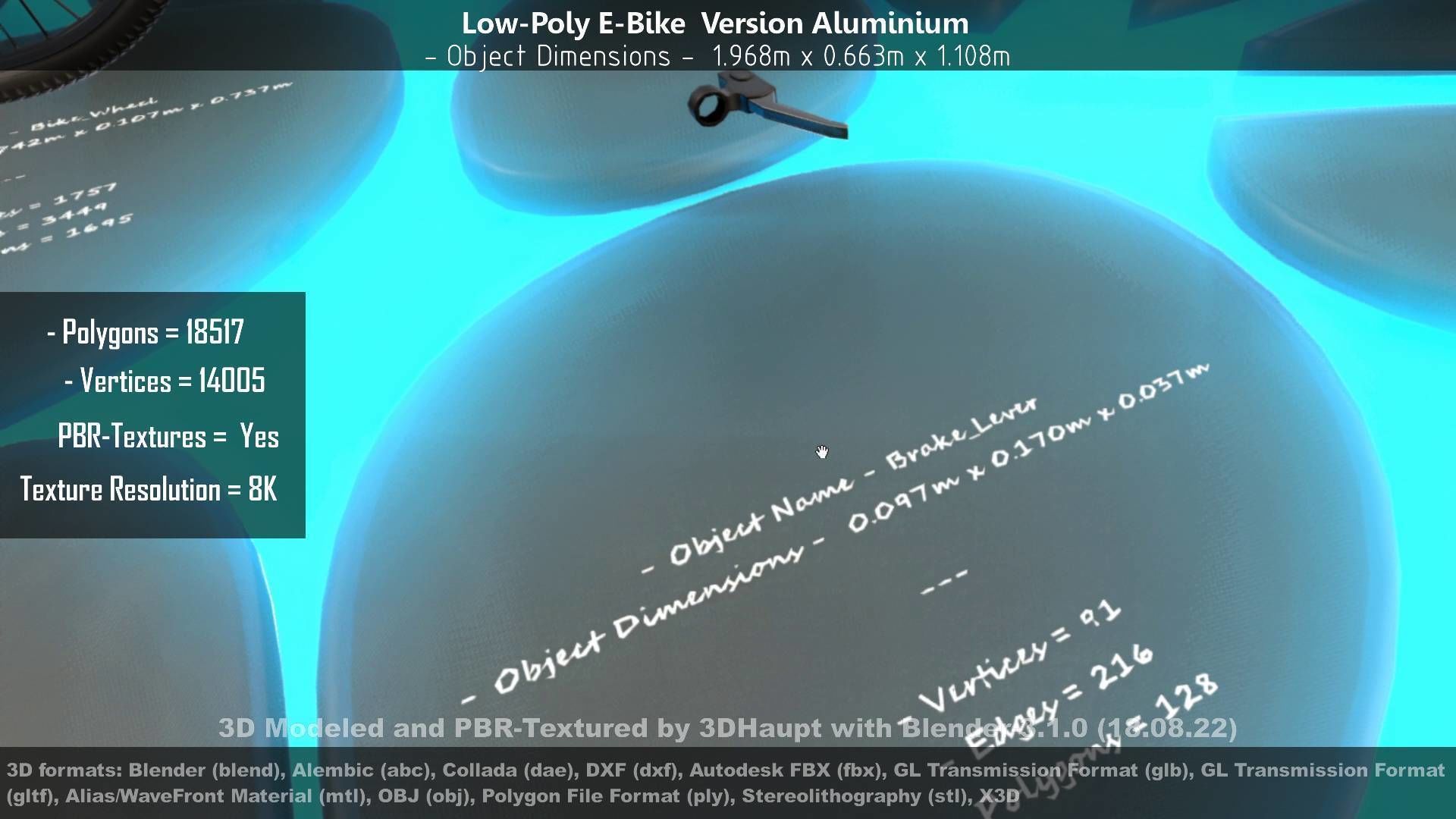 E-Bikes e-bike 3D Model Collection_91