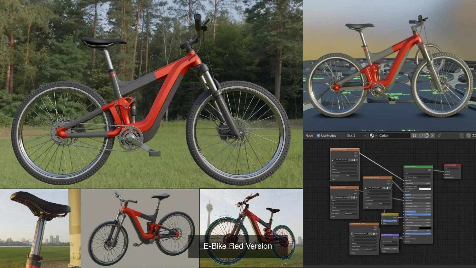 E-Bikes e-bike 3D Model Collection_0