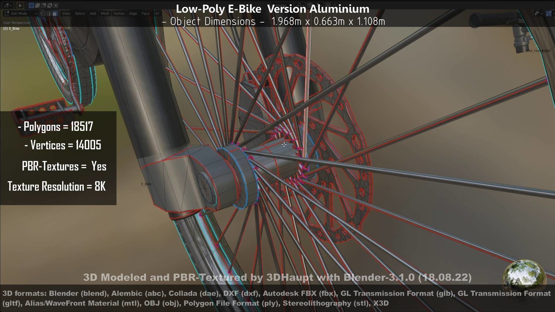 E-Bikes e-bike 3D Model Collection_55