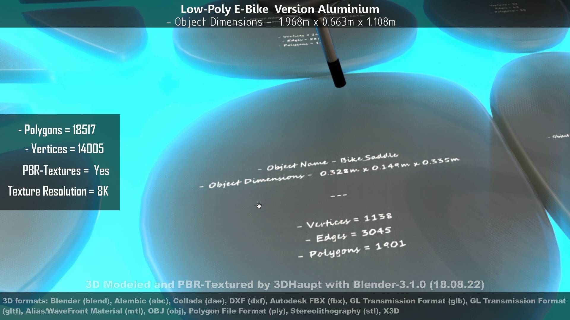 E-Bikes e-bike 3D Model Collection_92