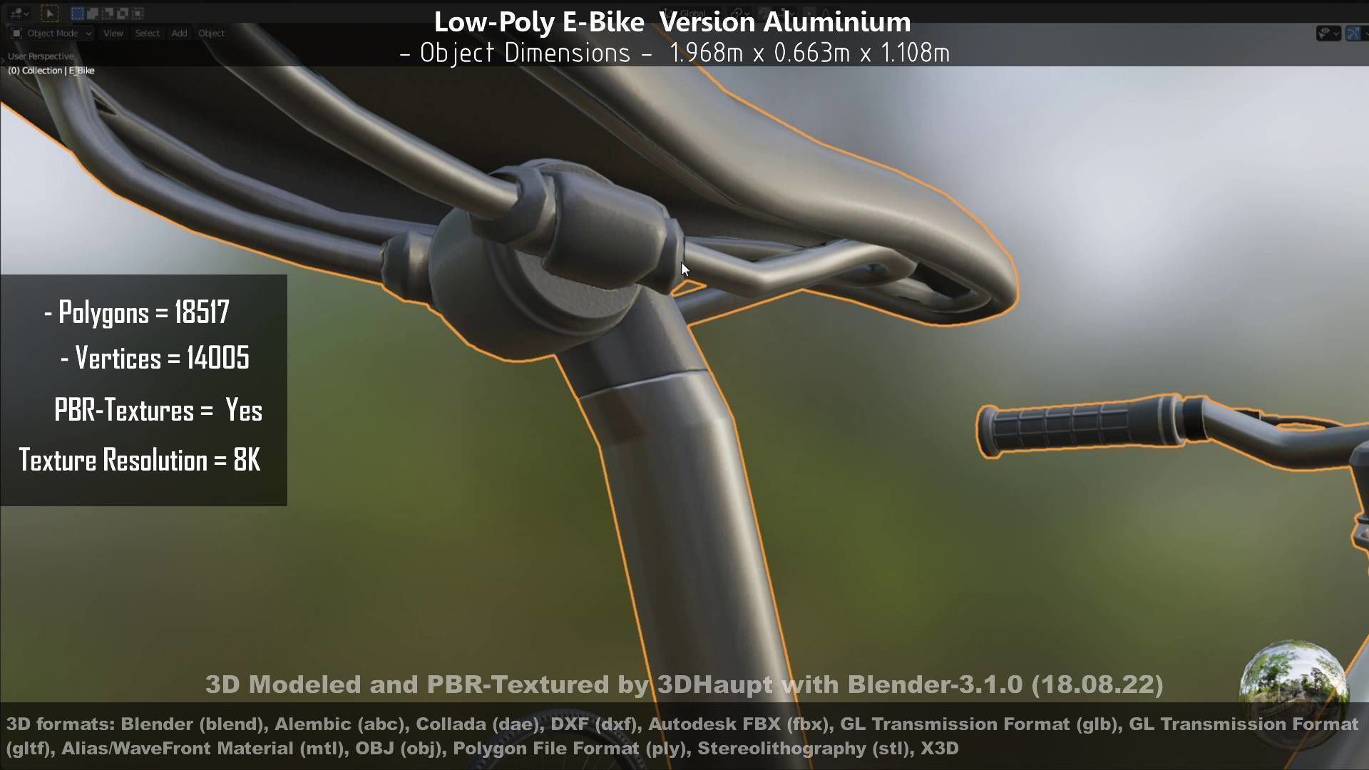 E-Bikes e-bike 3D Model Collection_71
