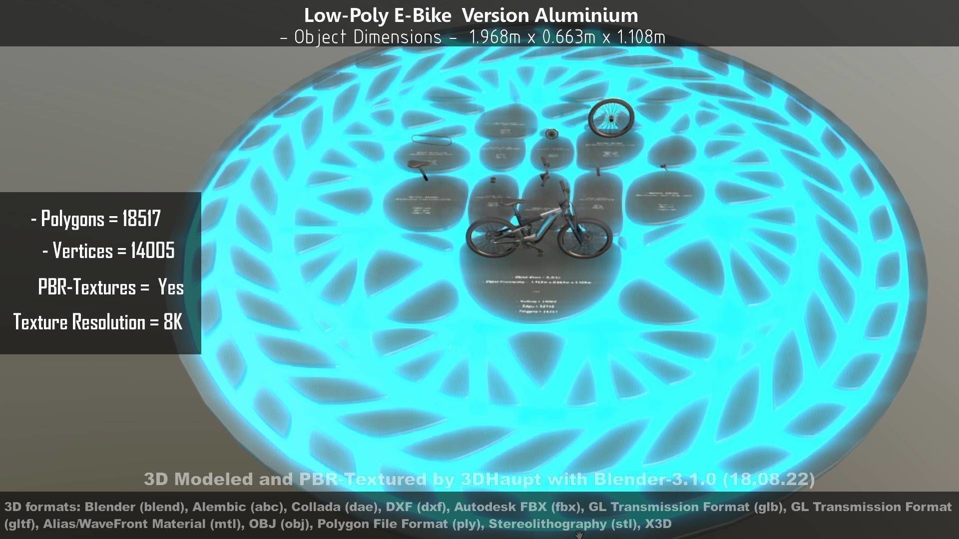 E-Bikes e-bike 3D Model Collection_107