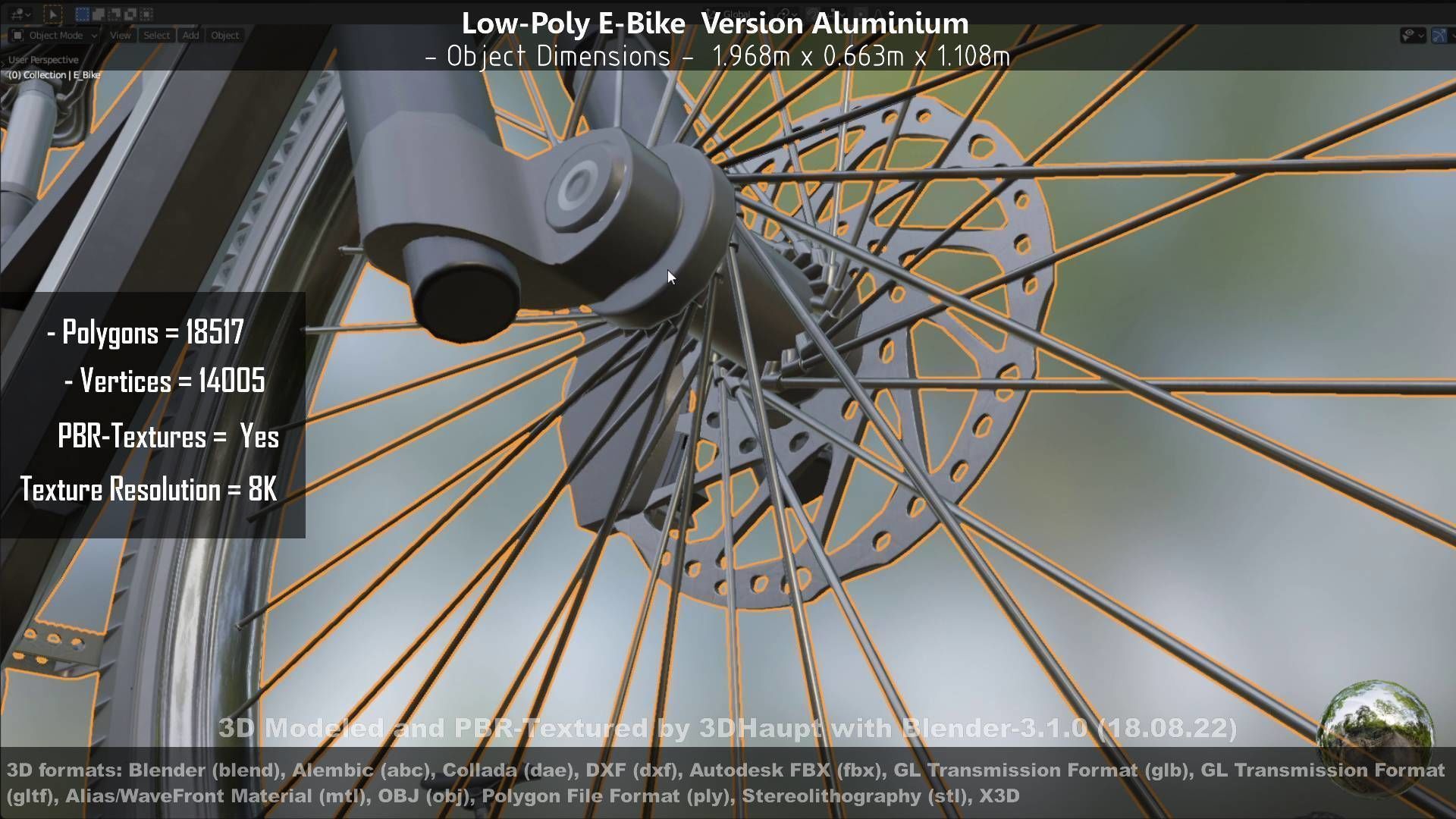 E-Bikes e-bike 3D Model Collection_113