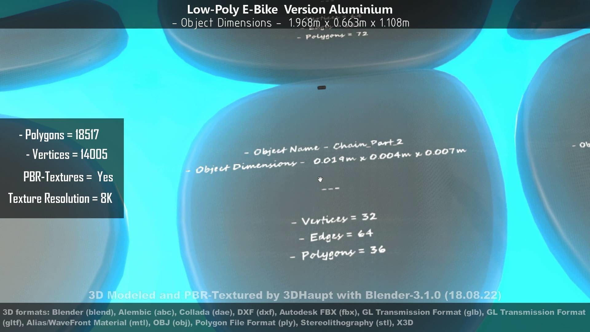 E-Bikes e-bike 3D Model Collection_83