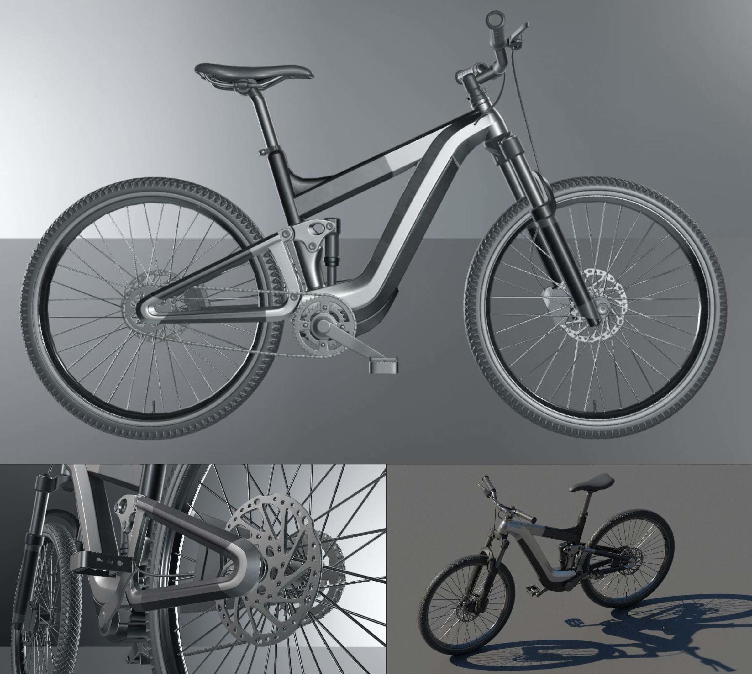 E-Bikes e-bike 3D Model Collection_7
