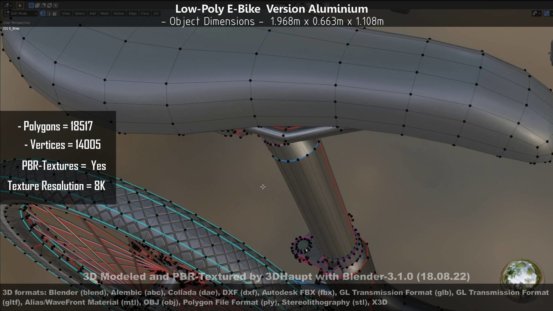 E-Bikes e-bike 3D Model Collection_88