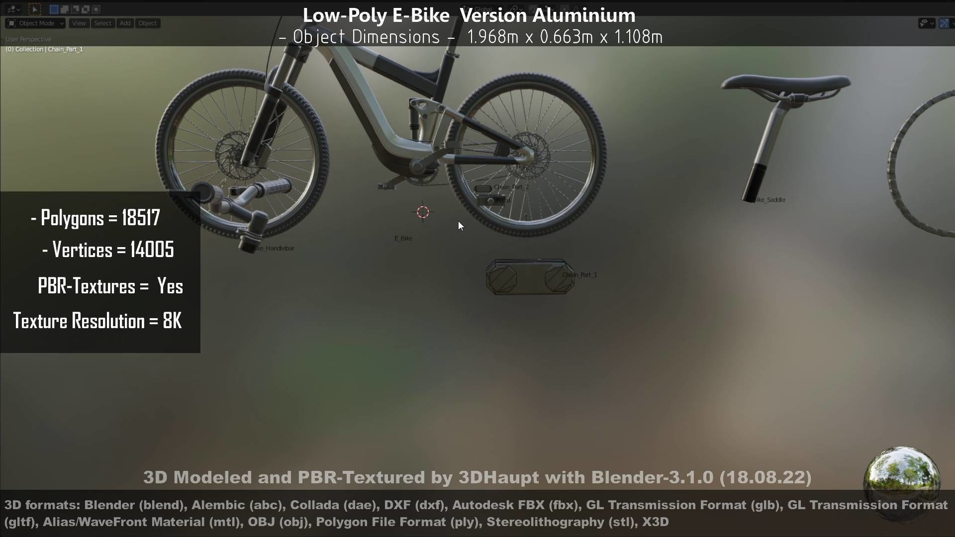 E-Bikes e-bike 3D Model Collection_73