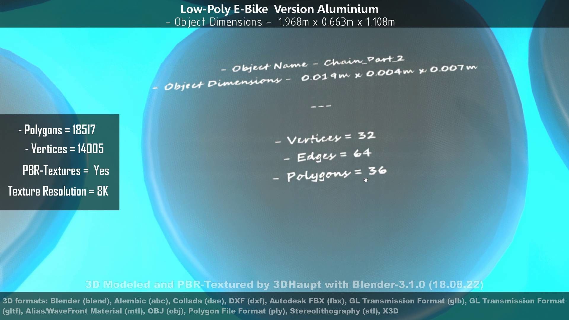 E-Bikes e-bike 3D Model Collection_38