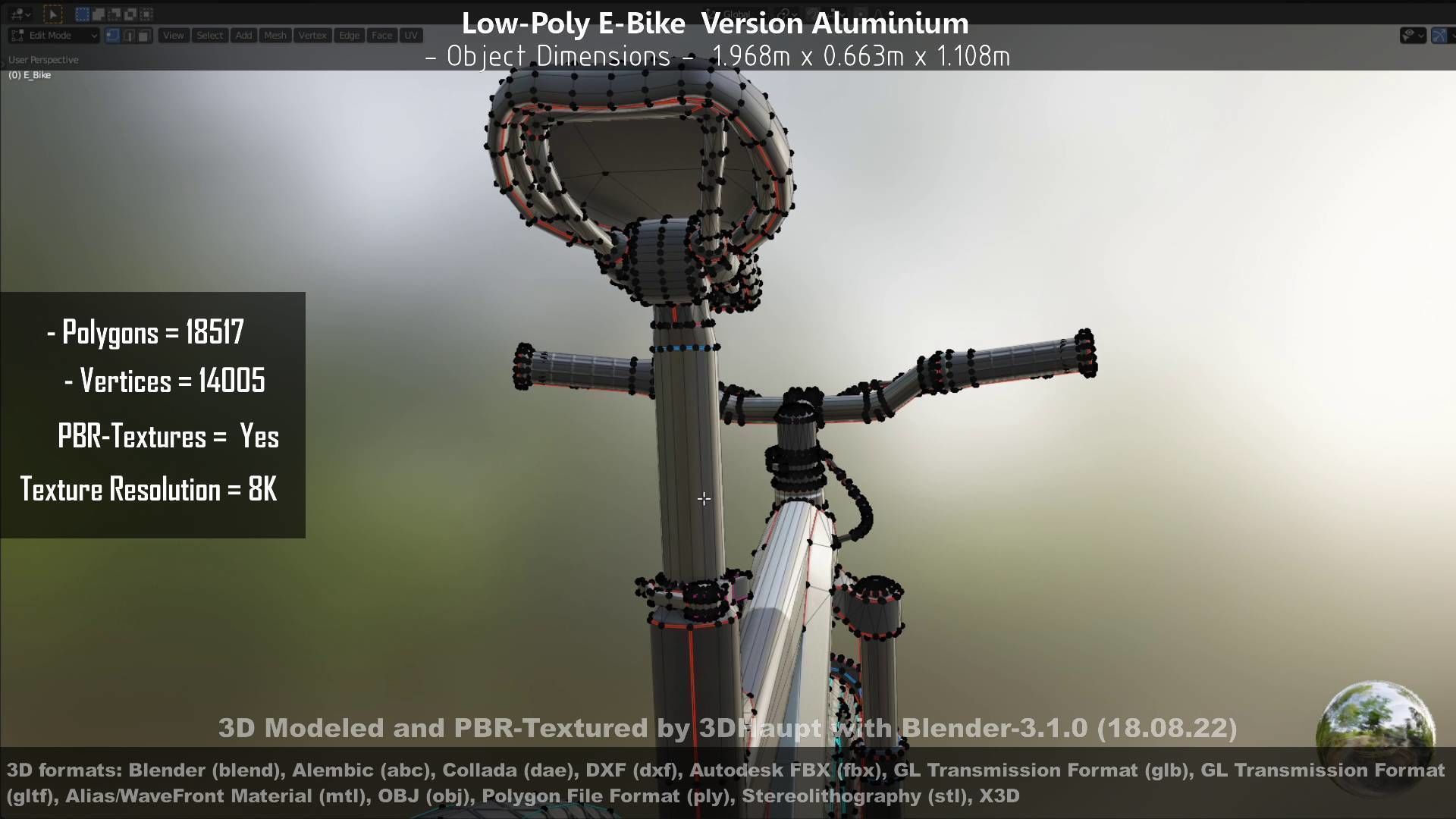 E-Bikes e-bike 3D Model Collection_63