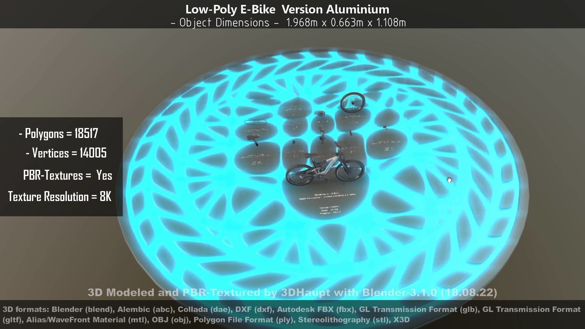 E-Bikes e-bike 3D Model Collection_26