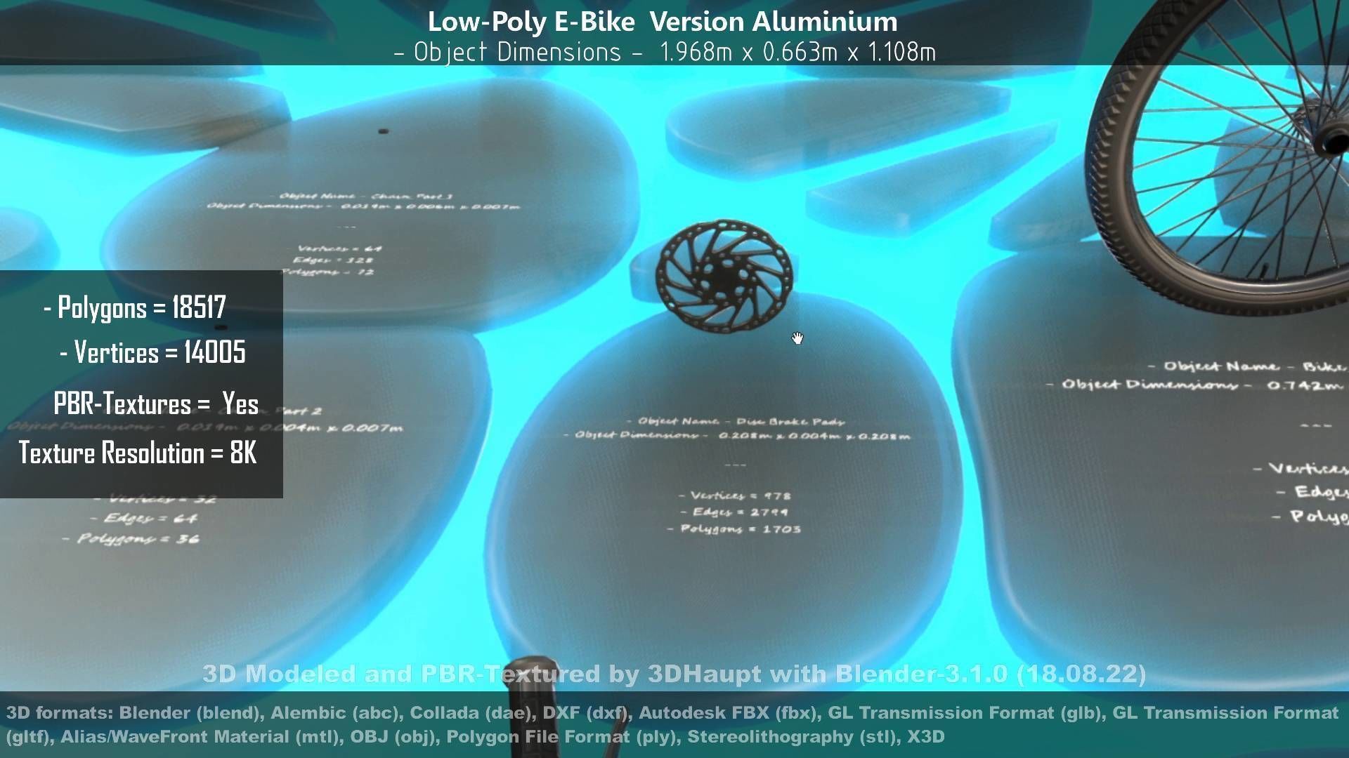 E-Bikes e-bike 3D Model Collection_116