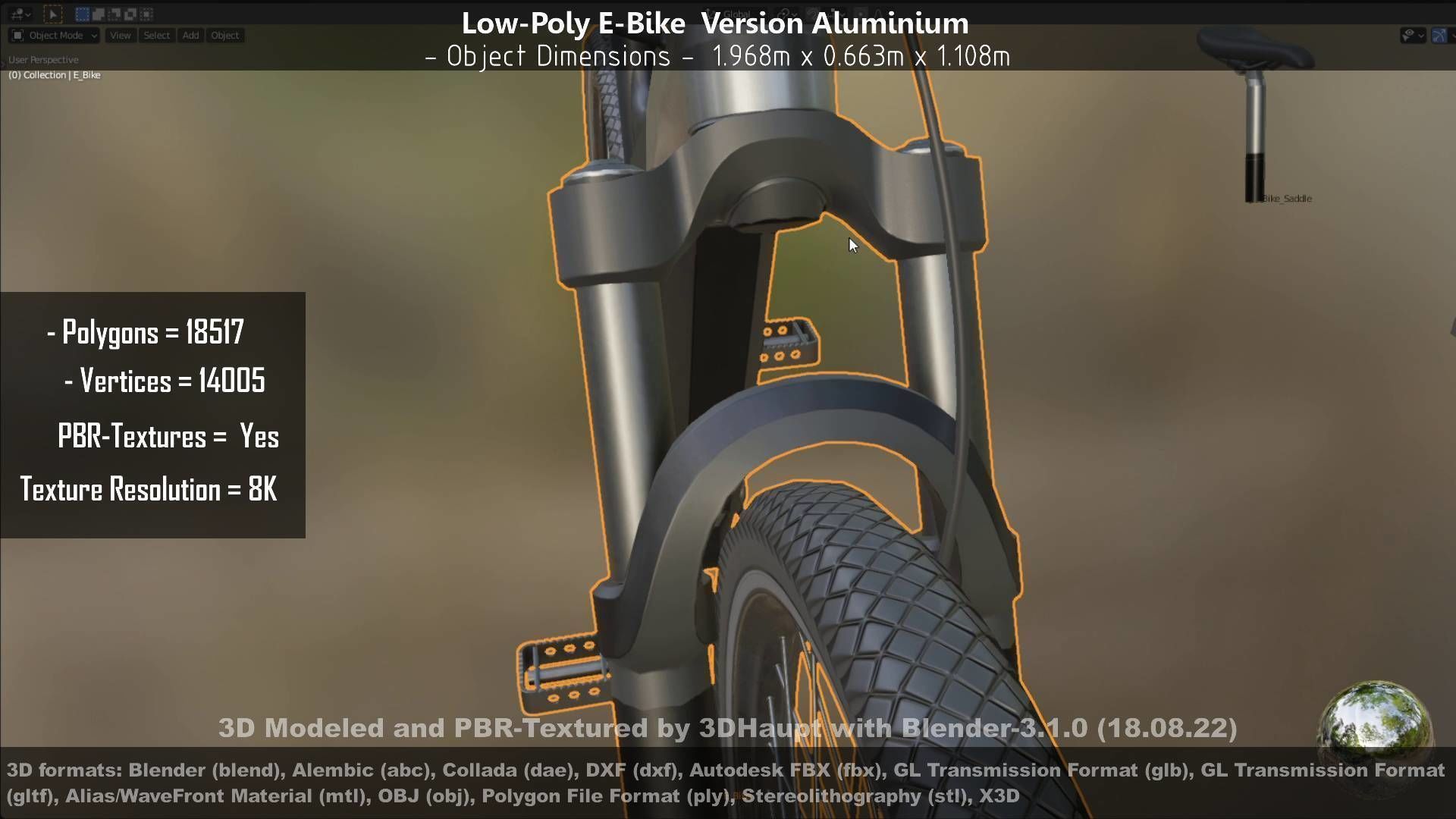 E-Bikes e-bike 3D Model Collection_112