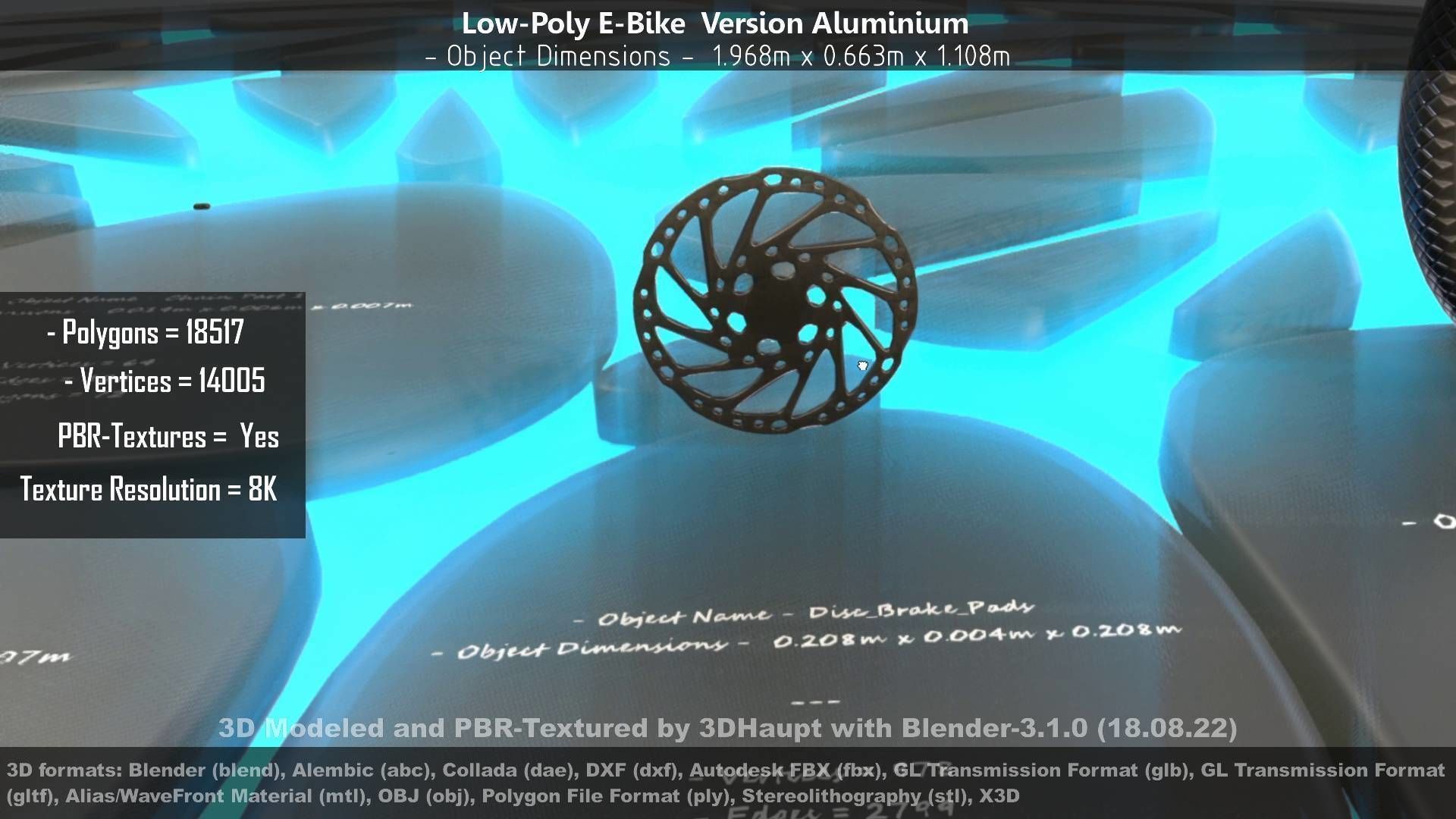 E-Bikes e-bike 3D Model Collection_54