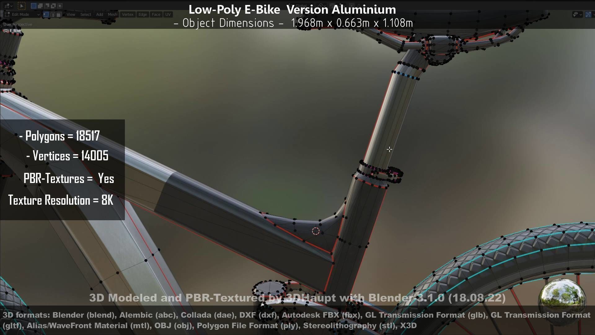 E-Bikes e-bike 3D Model Collection_53