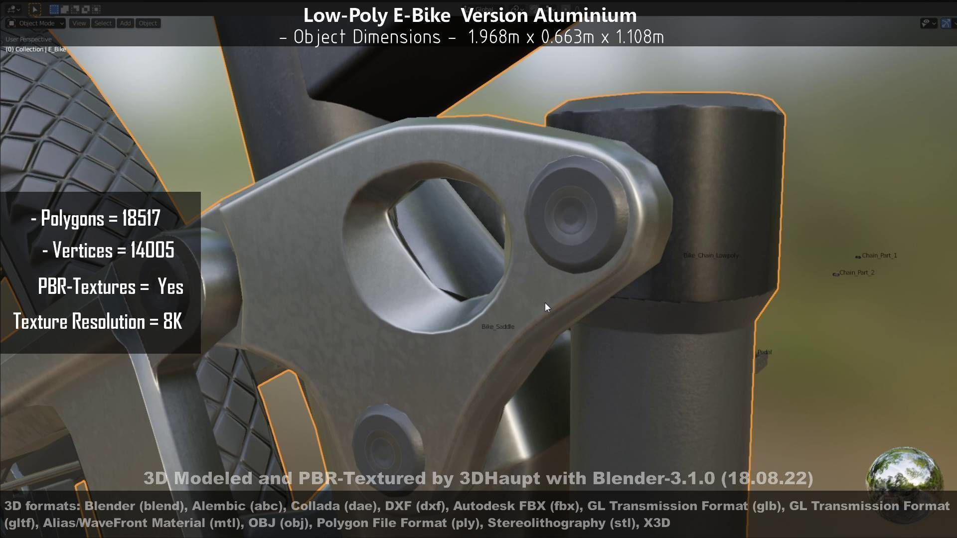 E-Bikes e-bike 3D Model Collection_70