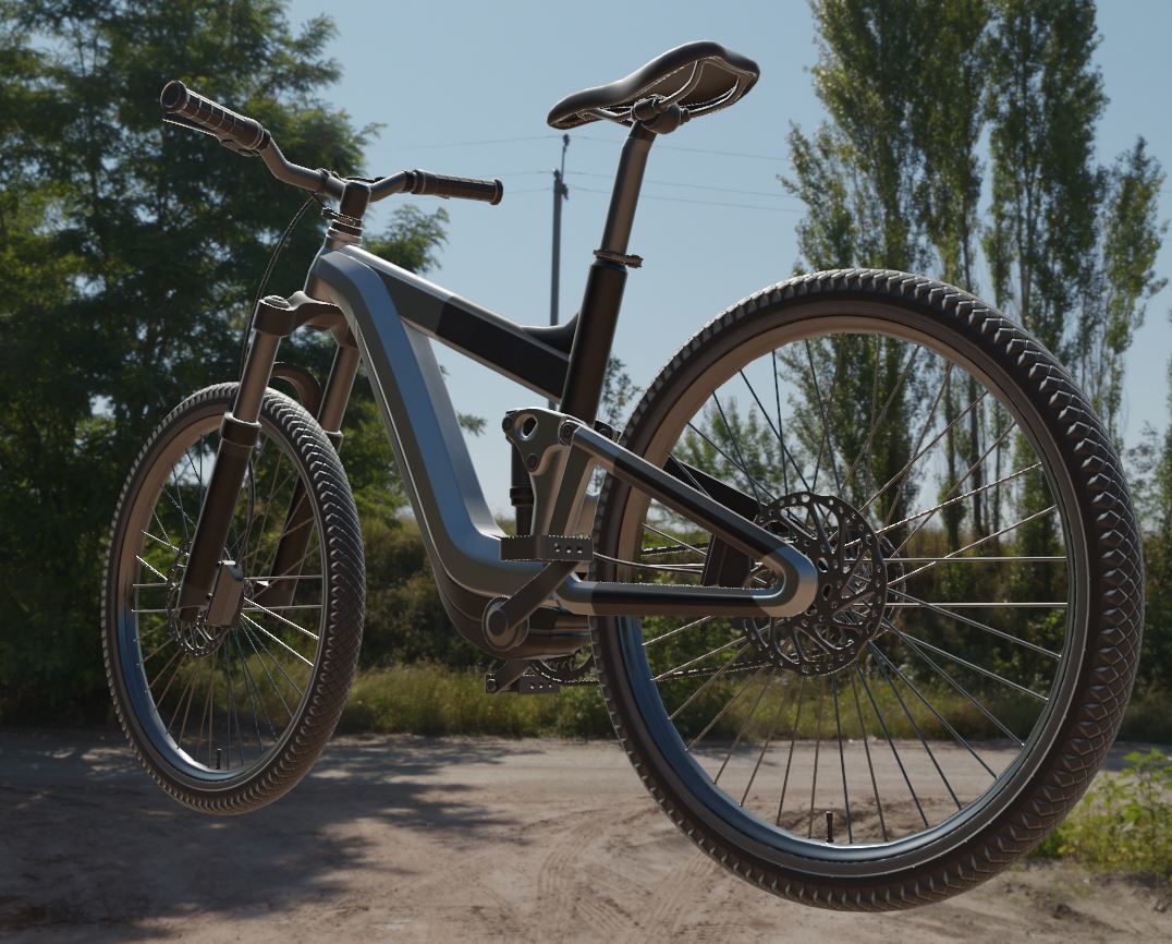 E-Bikes e-bike 3D Model Collection_13