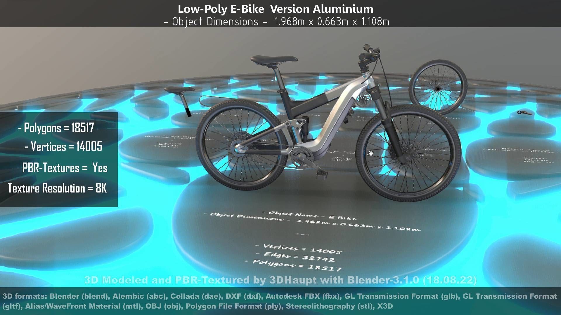 E-Bikes e-bike 3D Model Collection_102