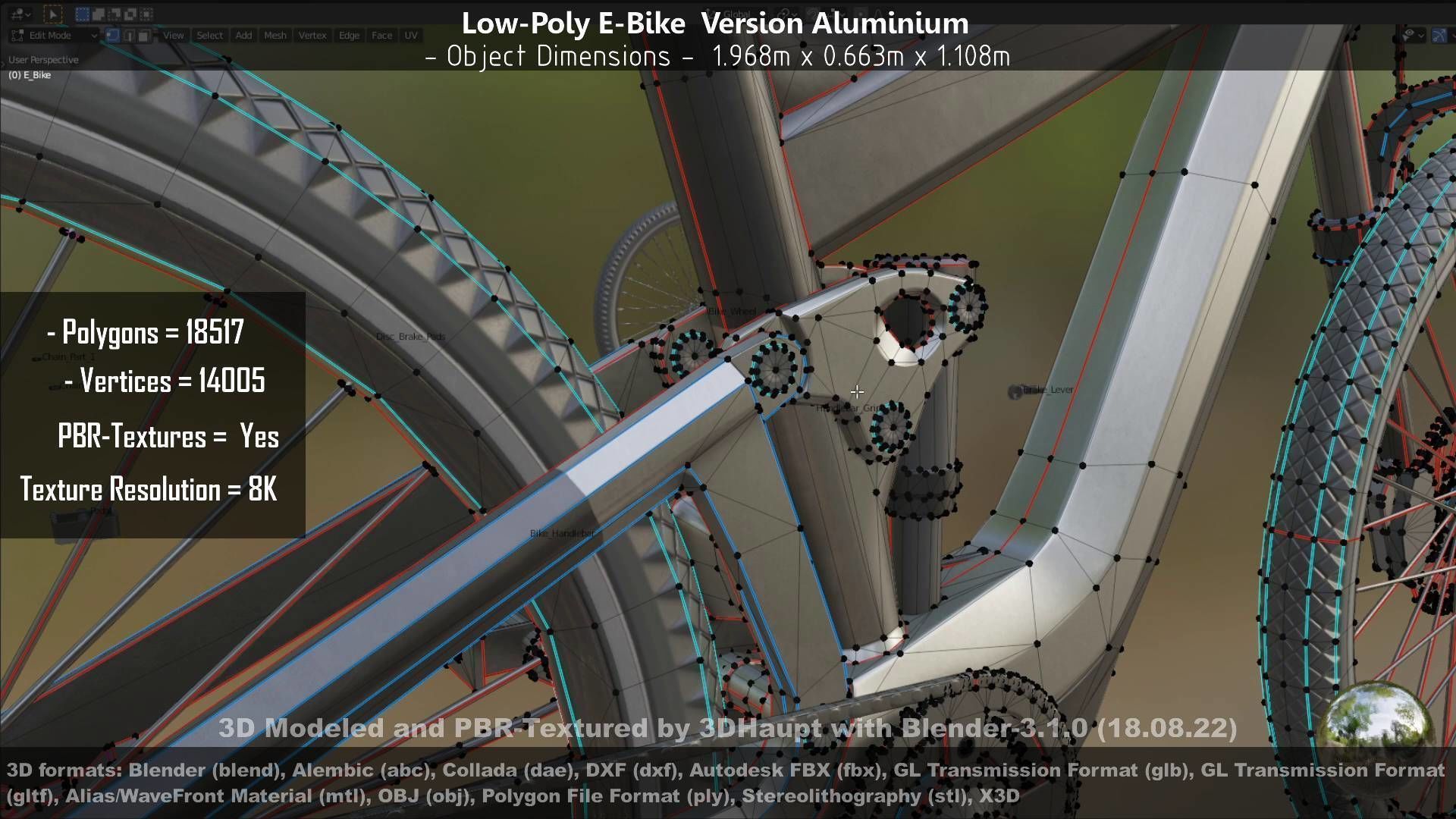 E-Bikes e-bike 3D Model Collection_59