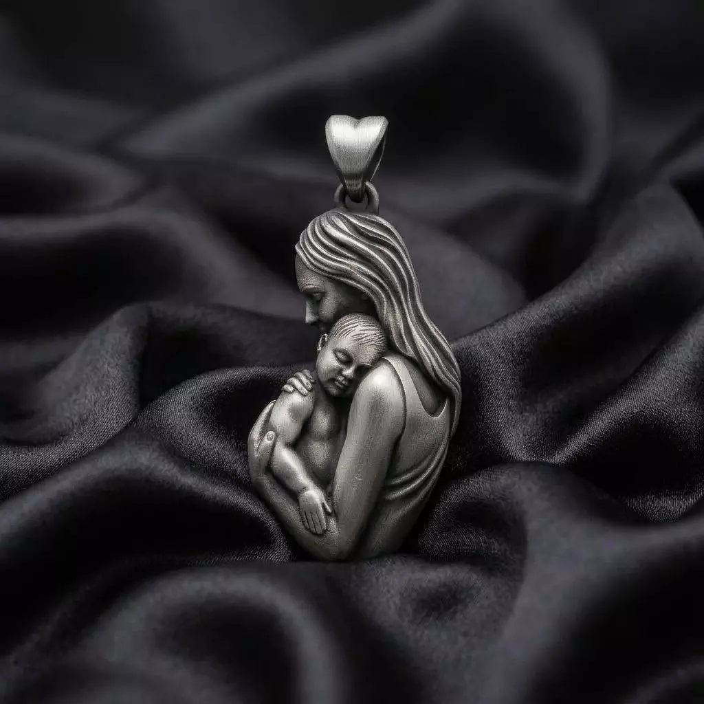 Mother Baby Pendant Version 2 3D print model