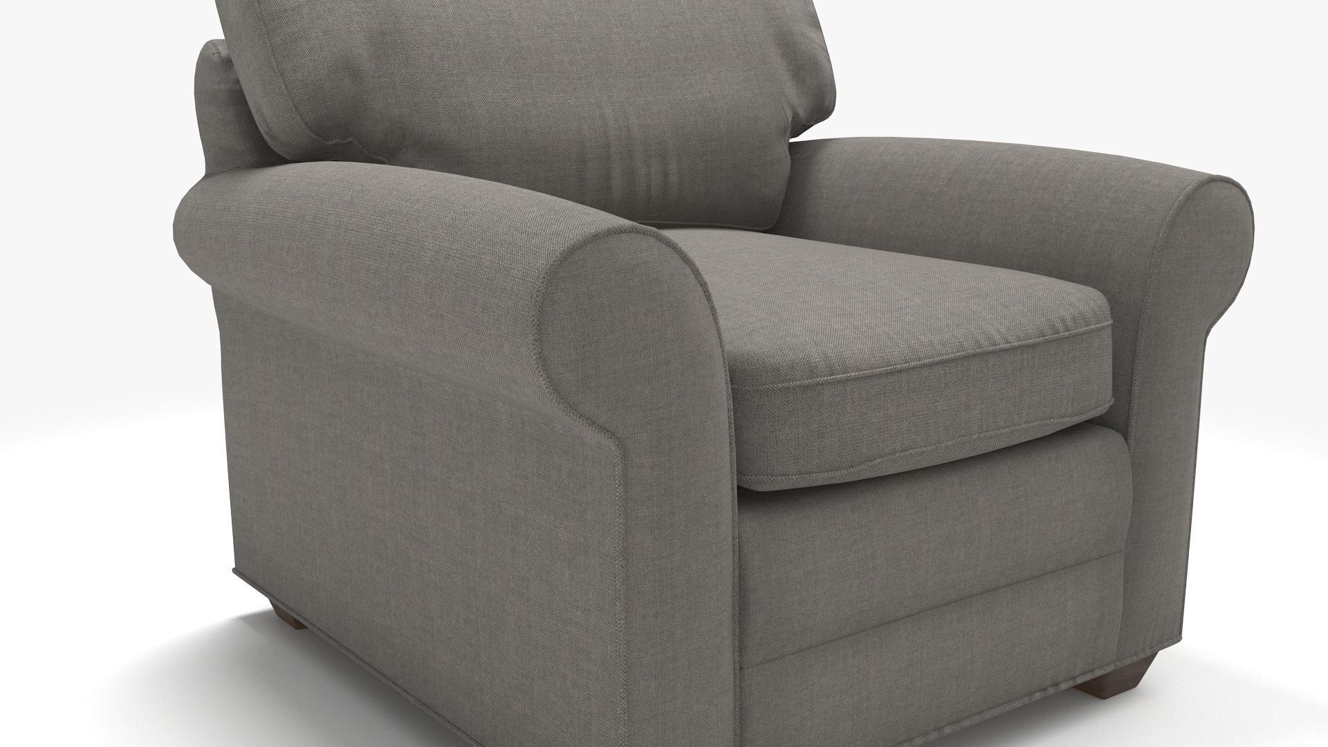 Ethan Allen Bennet Roll-Arm Chair 3D model_2