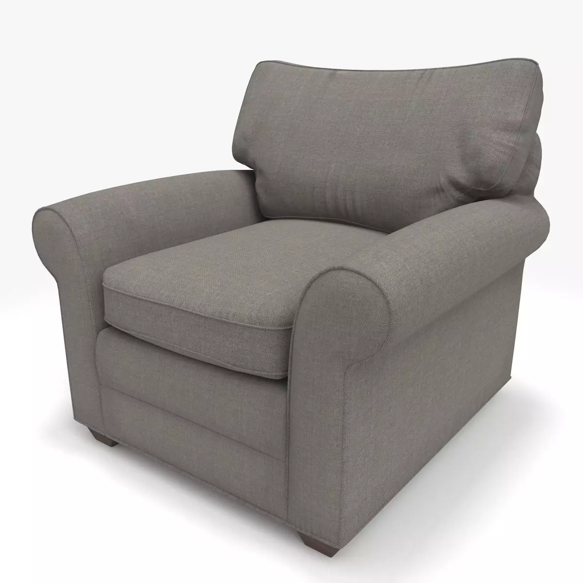 Ethan Allen Bennet Roll-Arm Chair 3D model_0