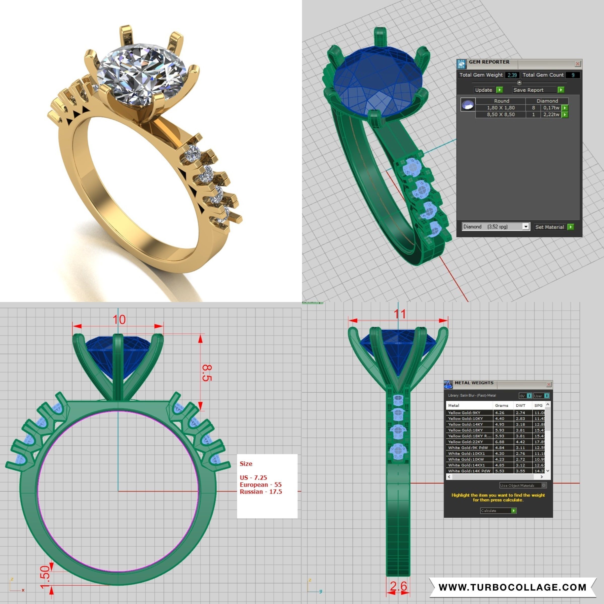 Big collection of designed rings for manufacturing 3D model 3D ...