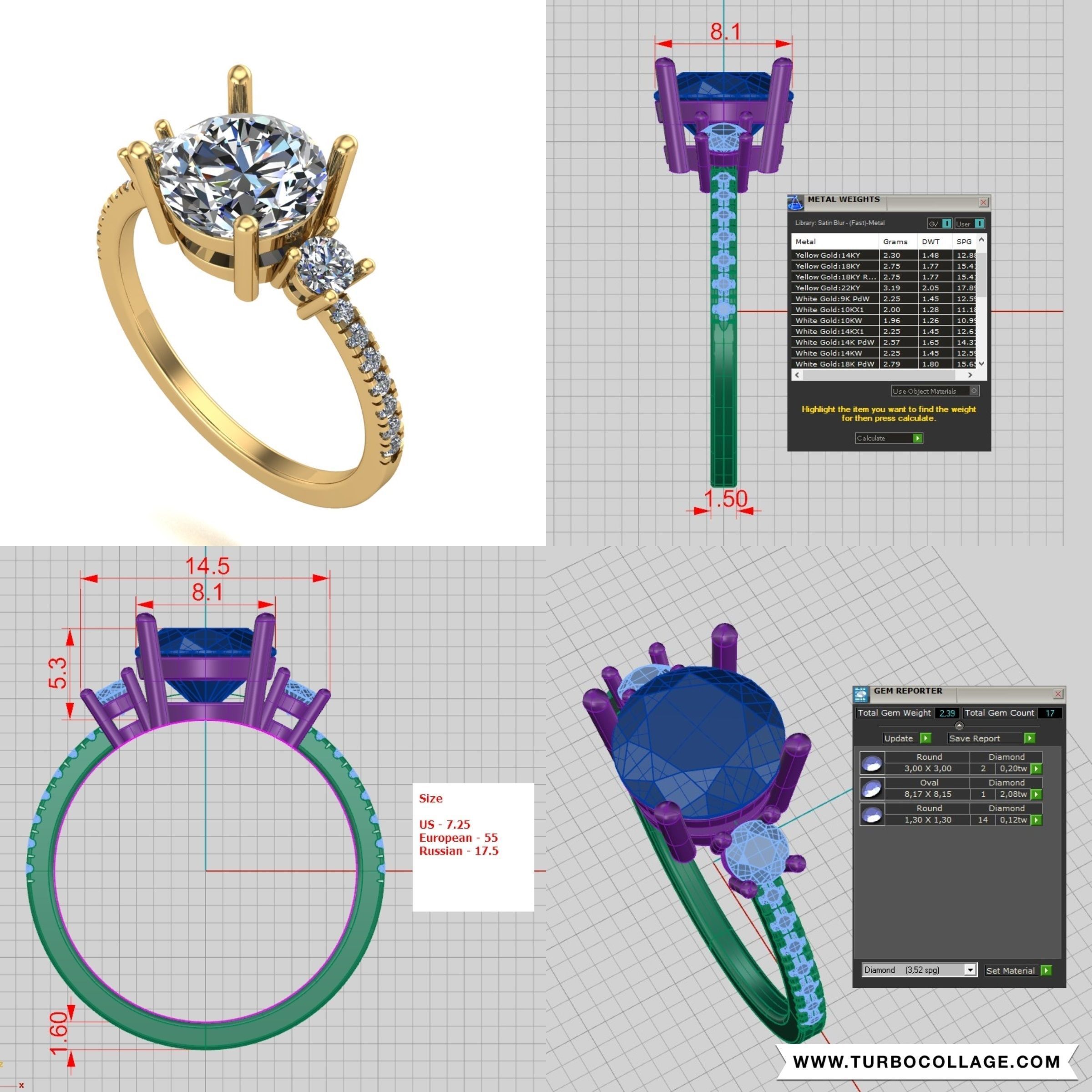 Big collection of designed rings for manufacturing 3D model 3D ...