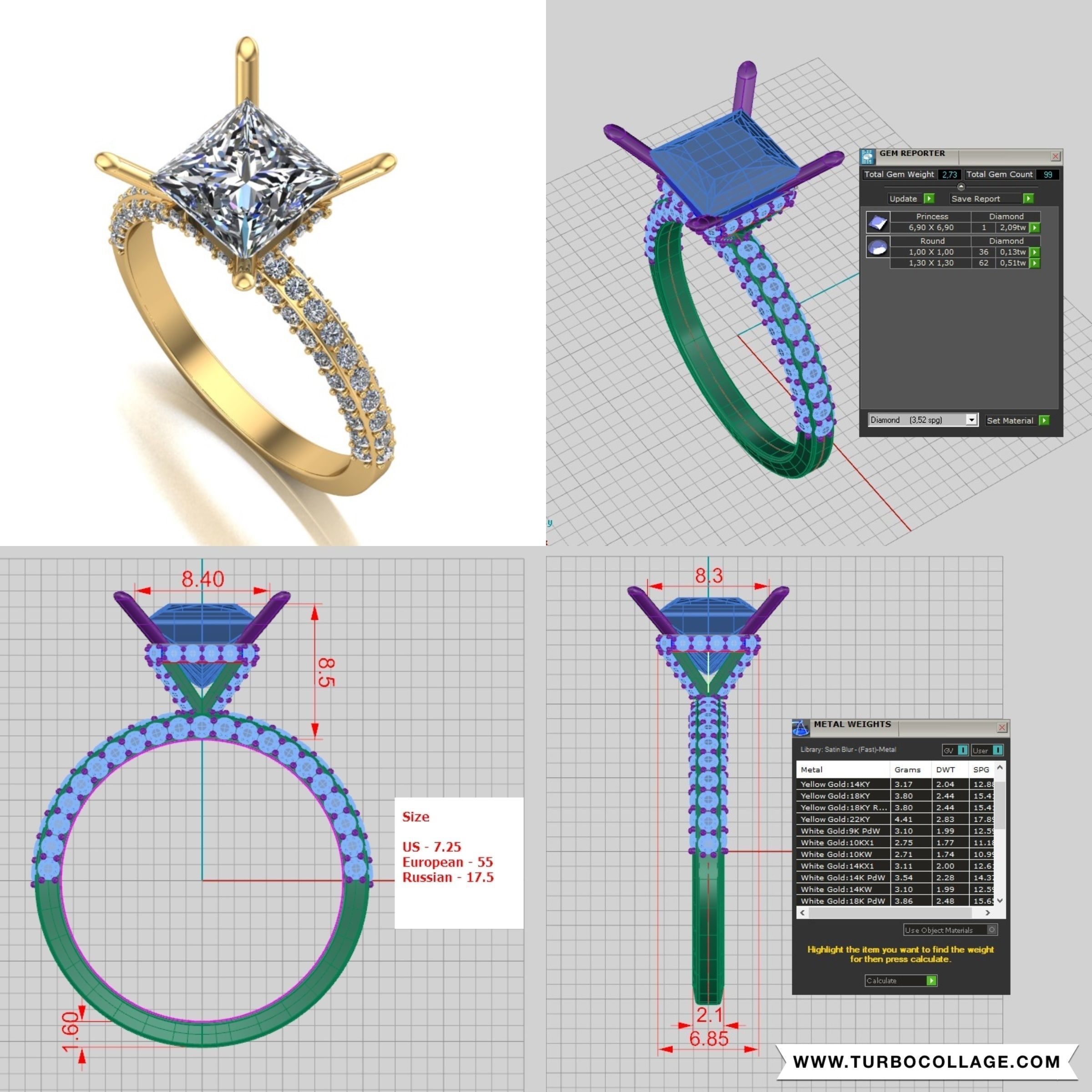 Big collection of designed rings for manufacturing 3D model 3D ...