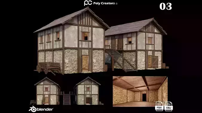 Medieval House 03 - 4K Textures Game Ready